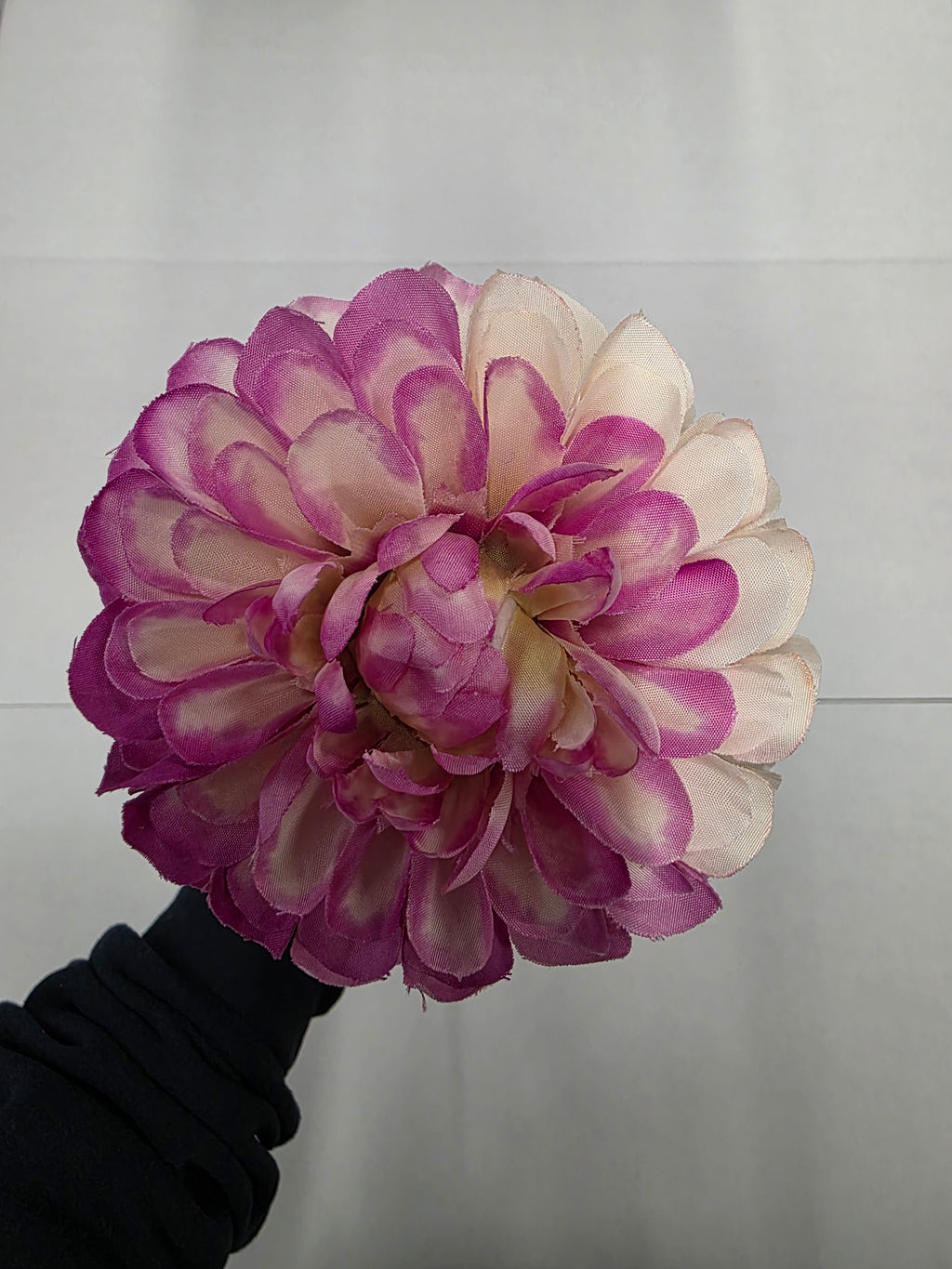 Artificial Dahlia Pink White 59cm