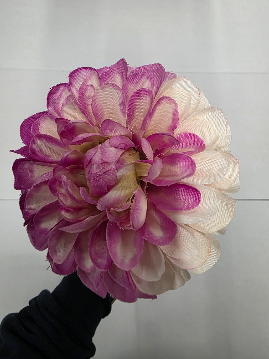 Artificial Dahlia Pink White 59cm