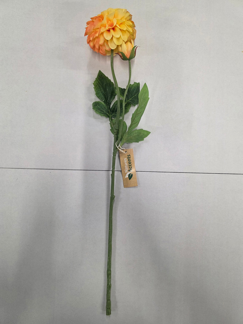 Artificial Dahlia Yellow Pink 59cm