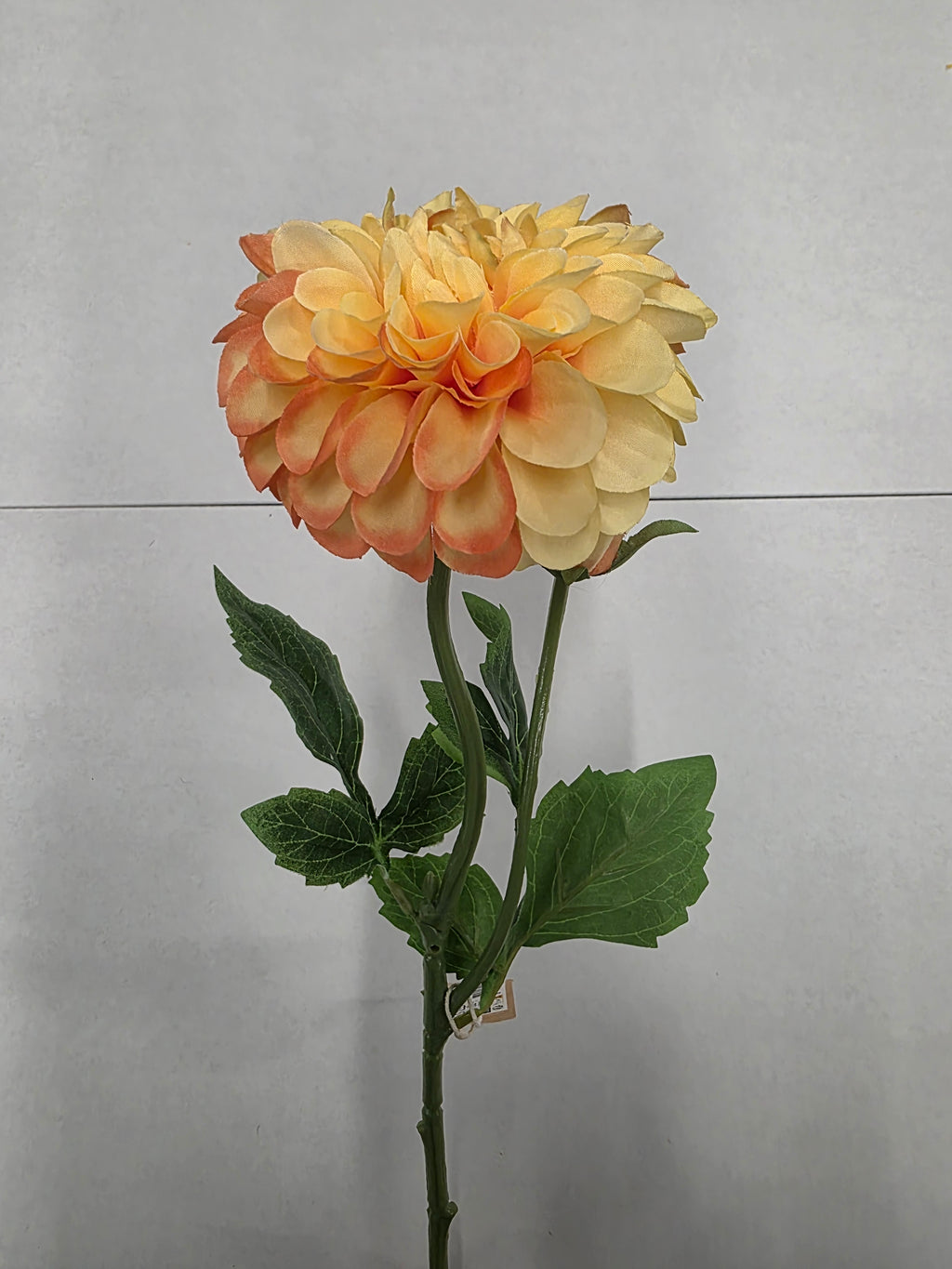 Artificial Dahlia Yellow Pink 59cm