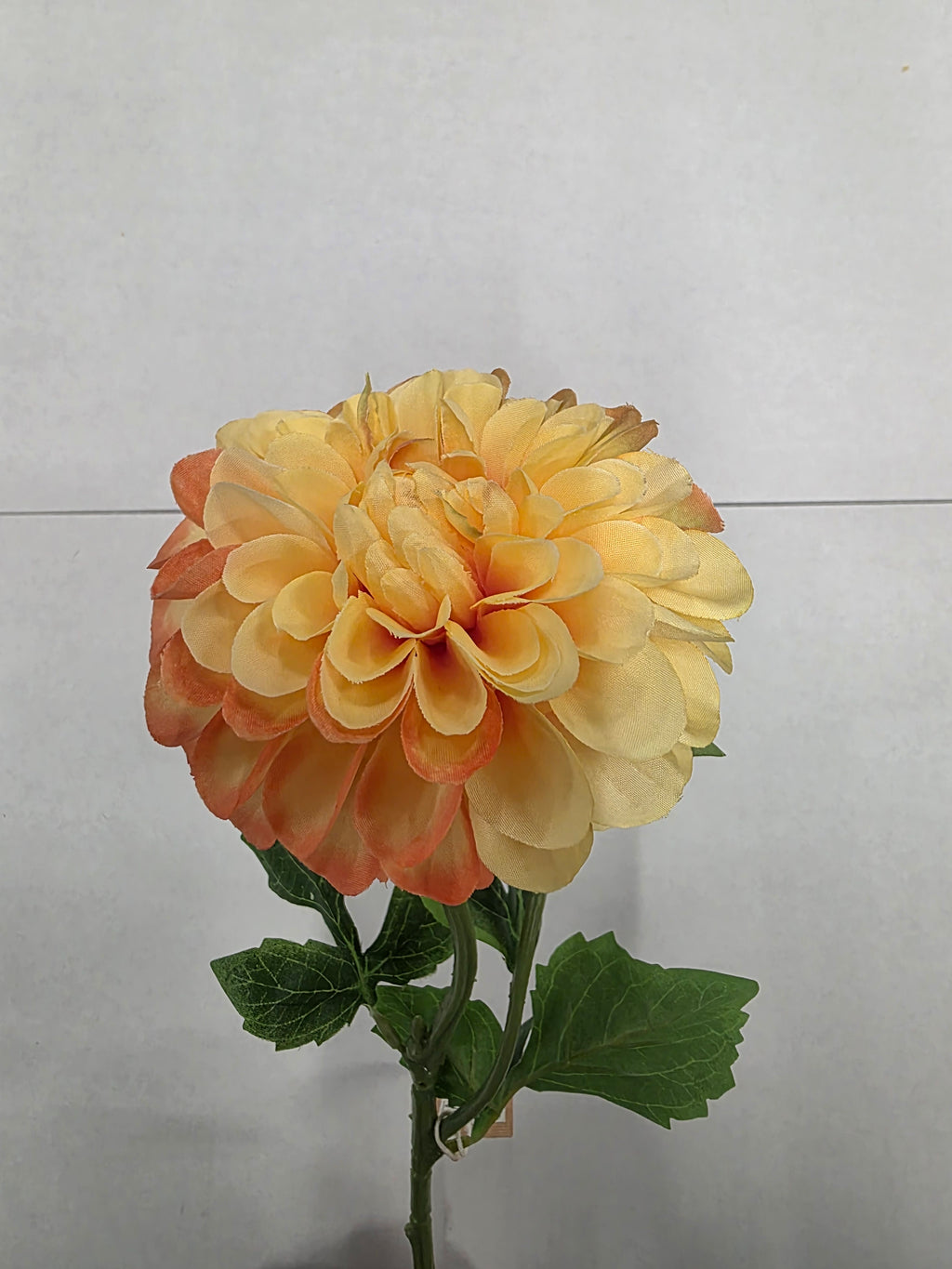 Artificial Dahlia Yellow Pink 59cm