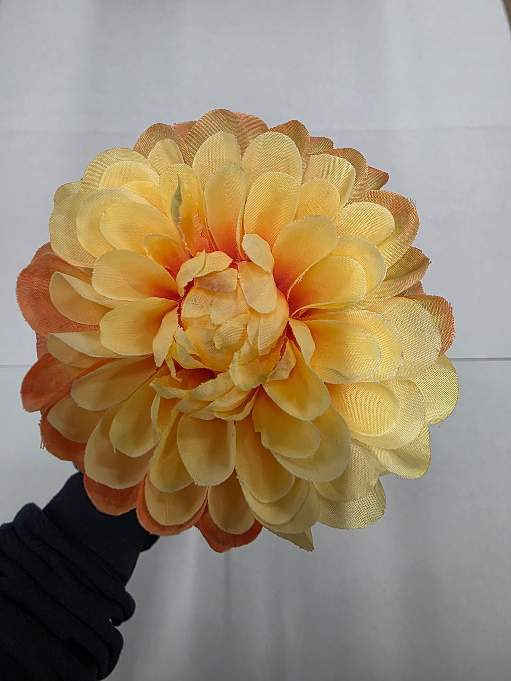 Artificial Dahlia Yellow Pink 59cm