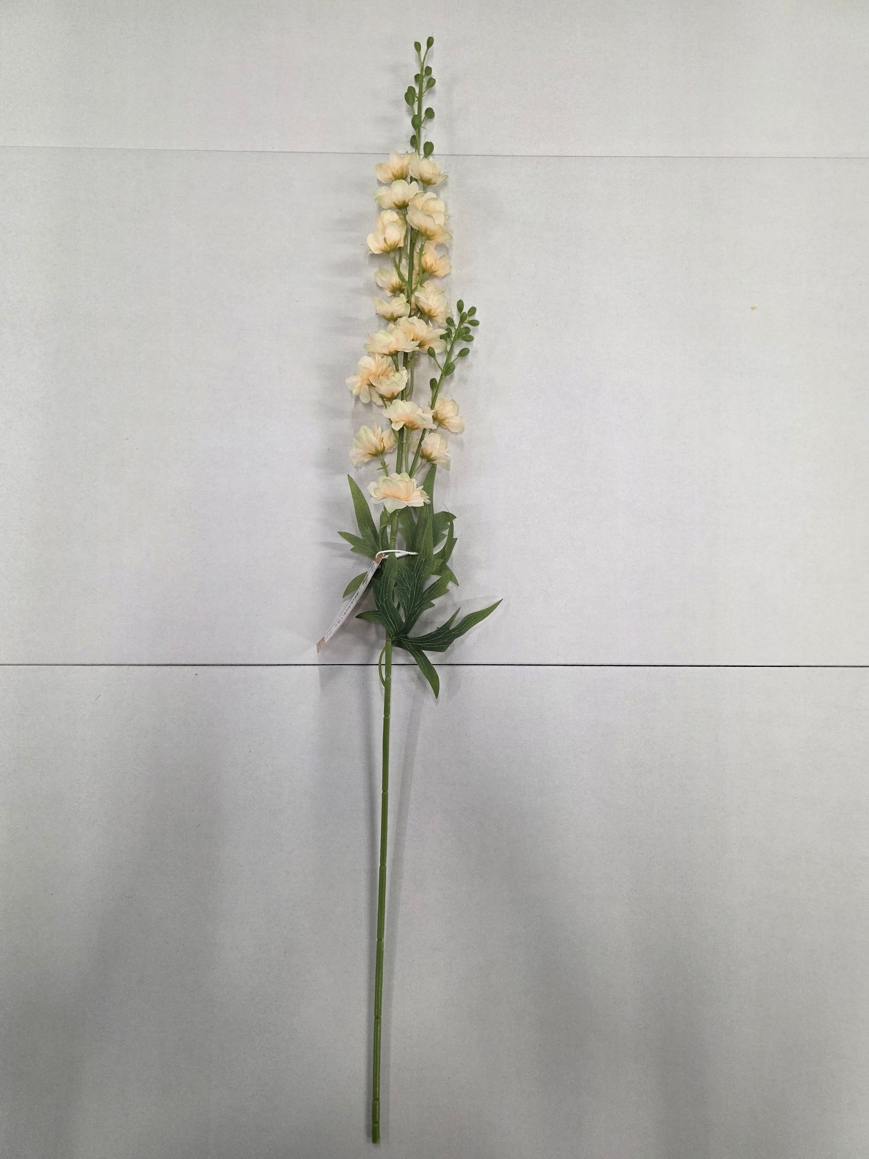 Artificial Delphinium Off White 80cm