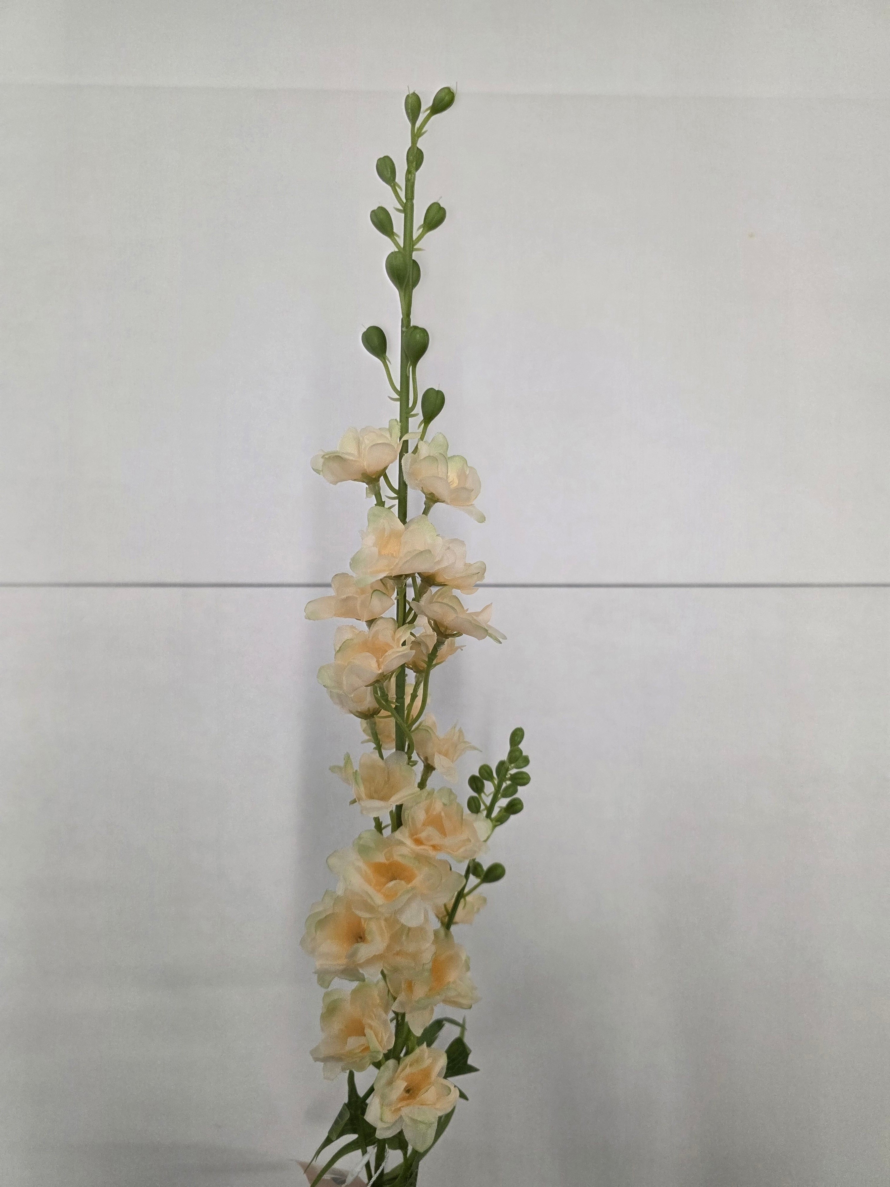 Artificial Delphinium Off White 80cm