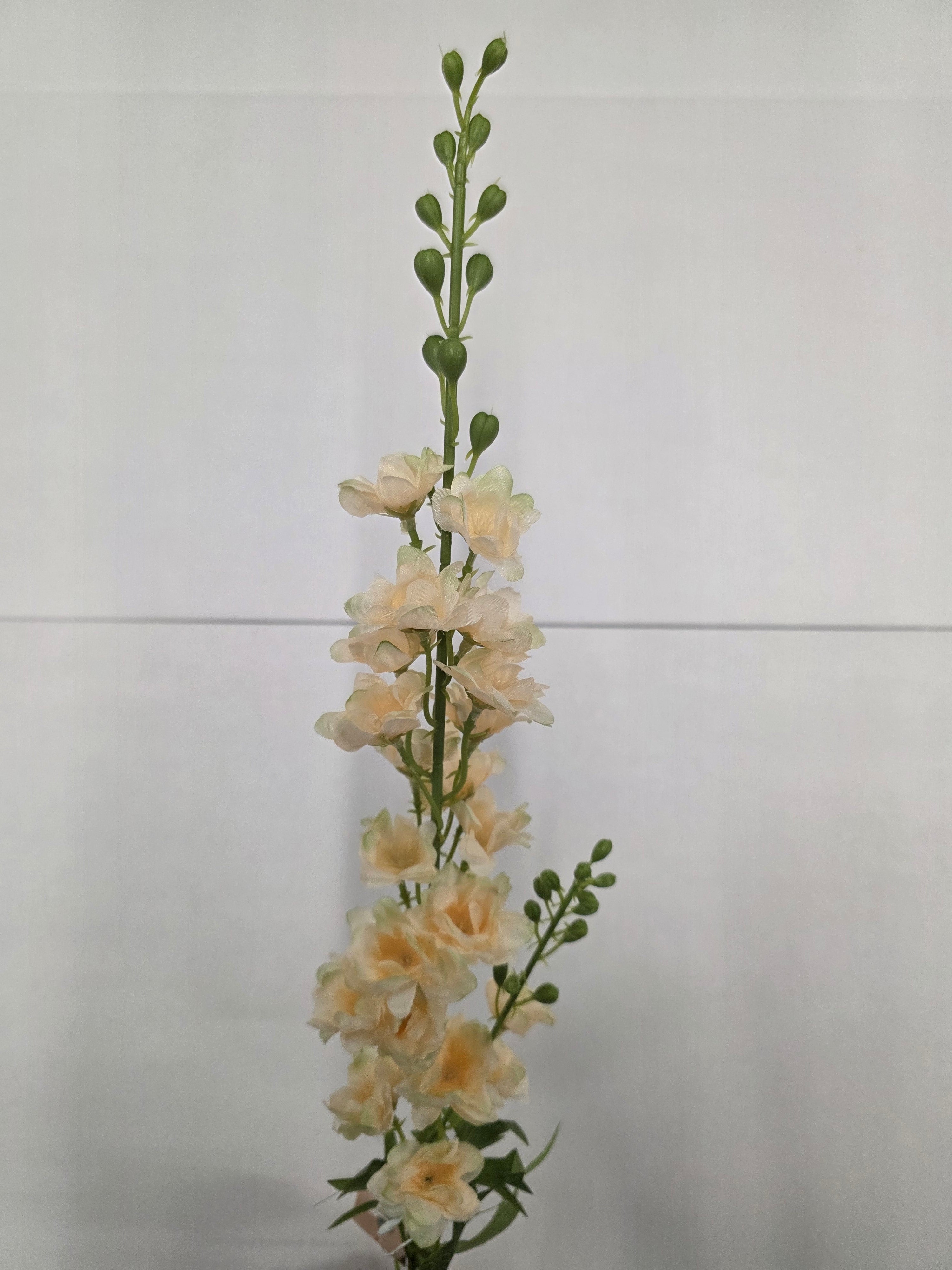 Artificial Delphinium Off White 80cm