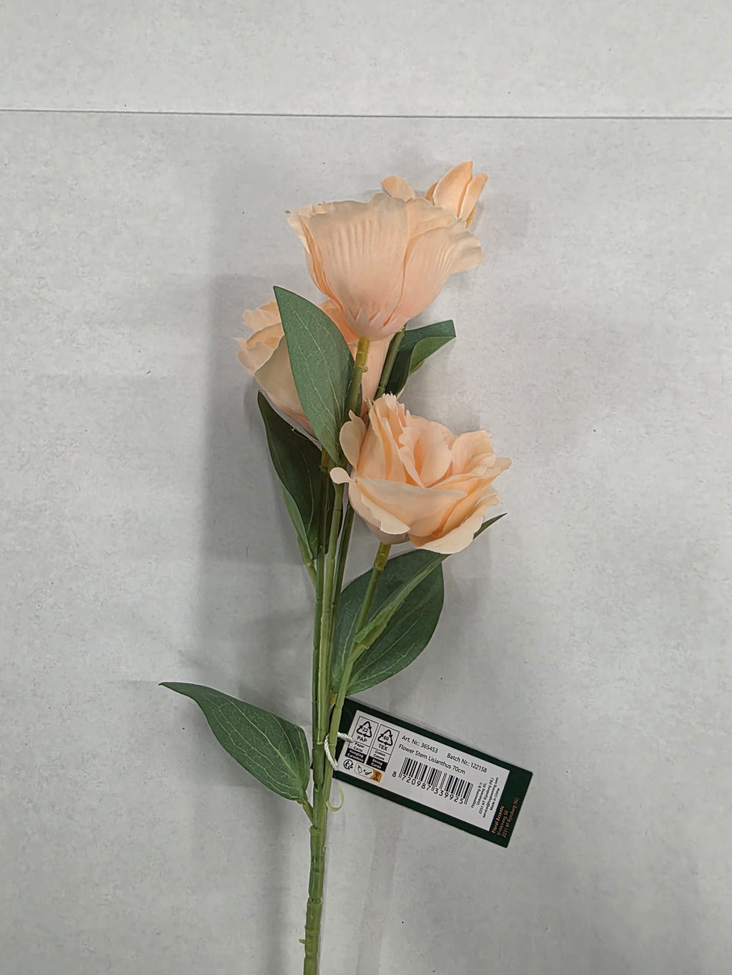 Artificial Lisianthus Salmon 70cm