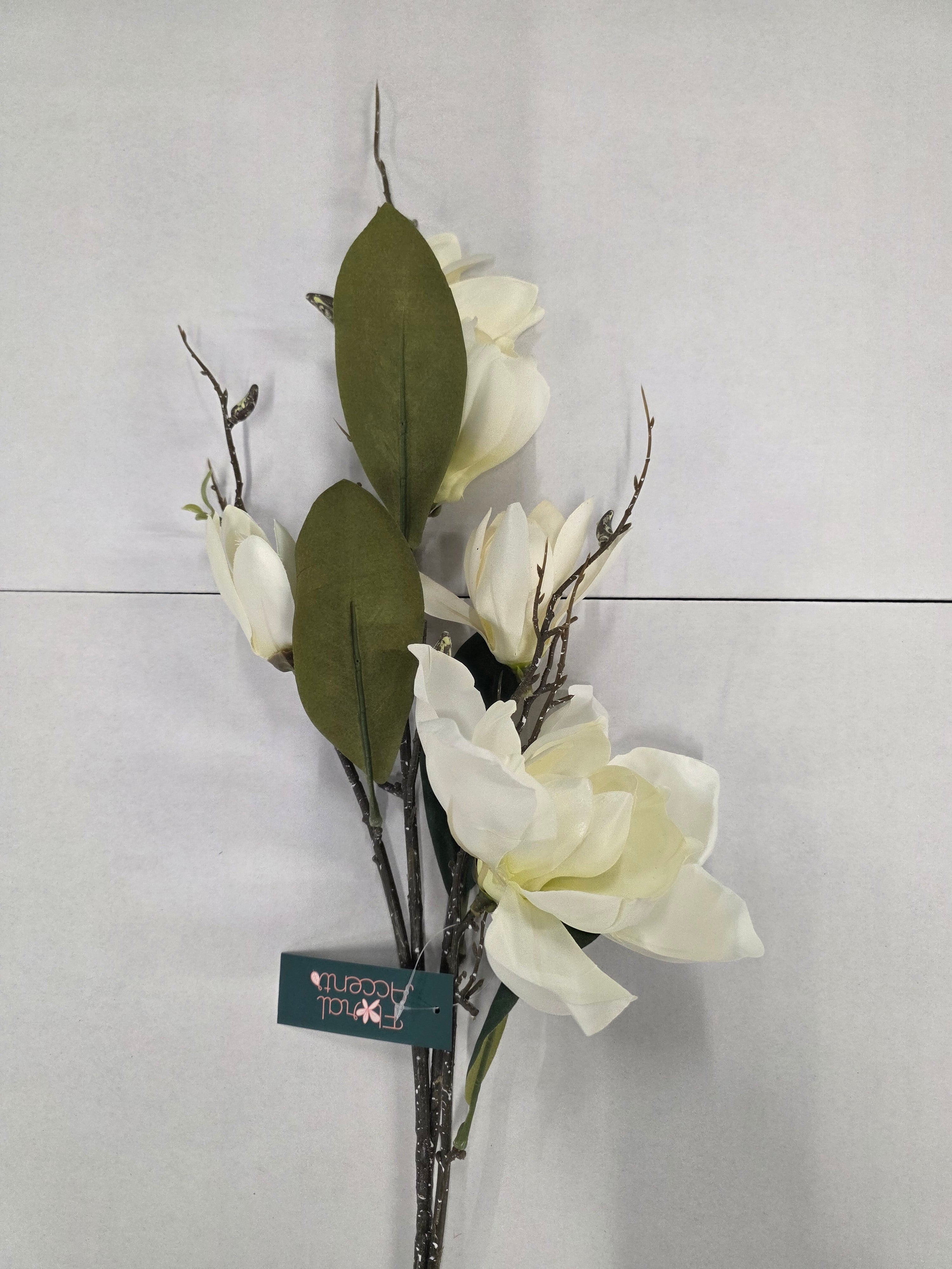 Artificial Magnolia White 94cm