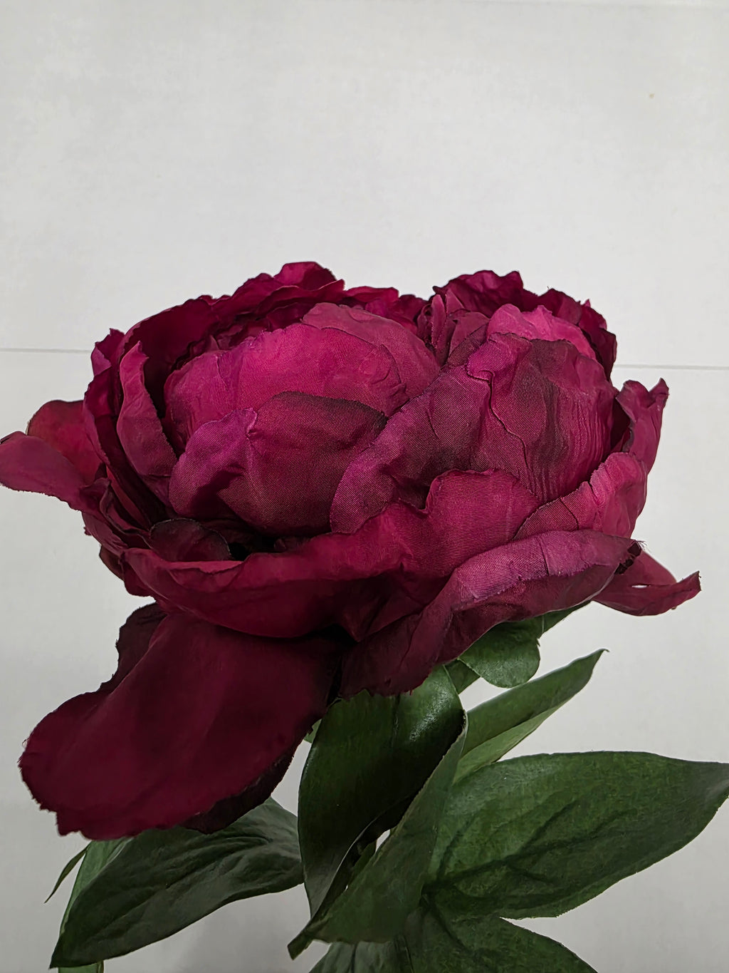 Artificial Peony Plum 70cm