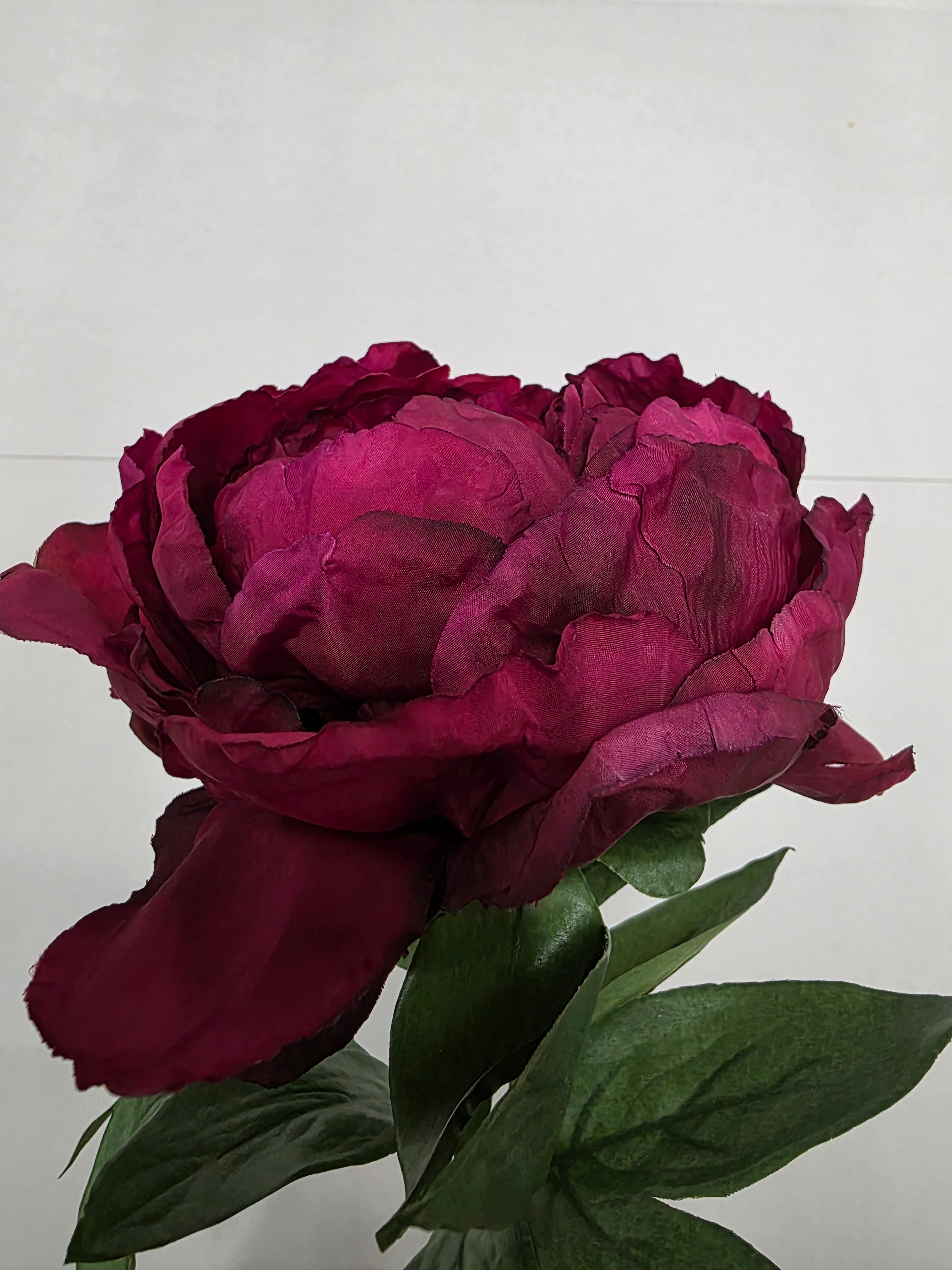 Artificial Peony Plum 70cm