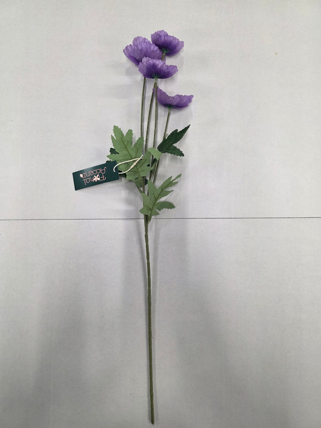 Artificial Poppy Lavender 59cm (Pack of 4)