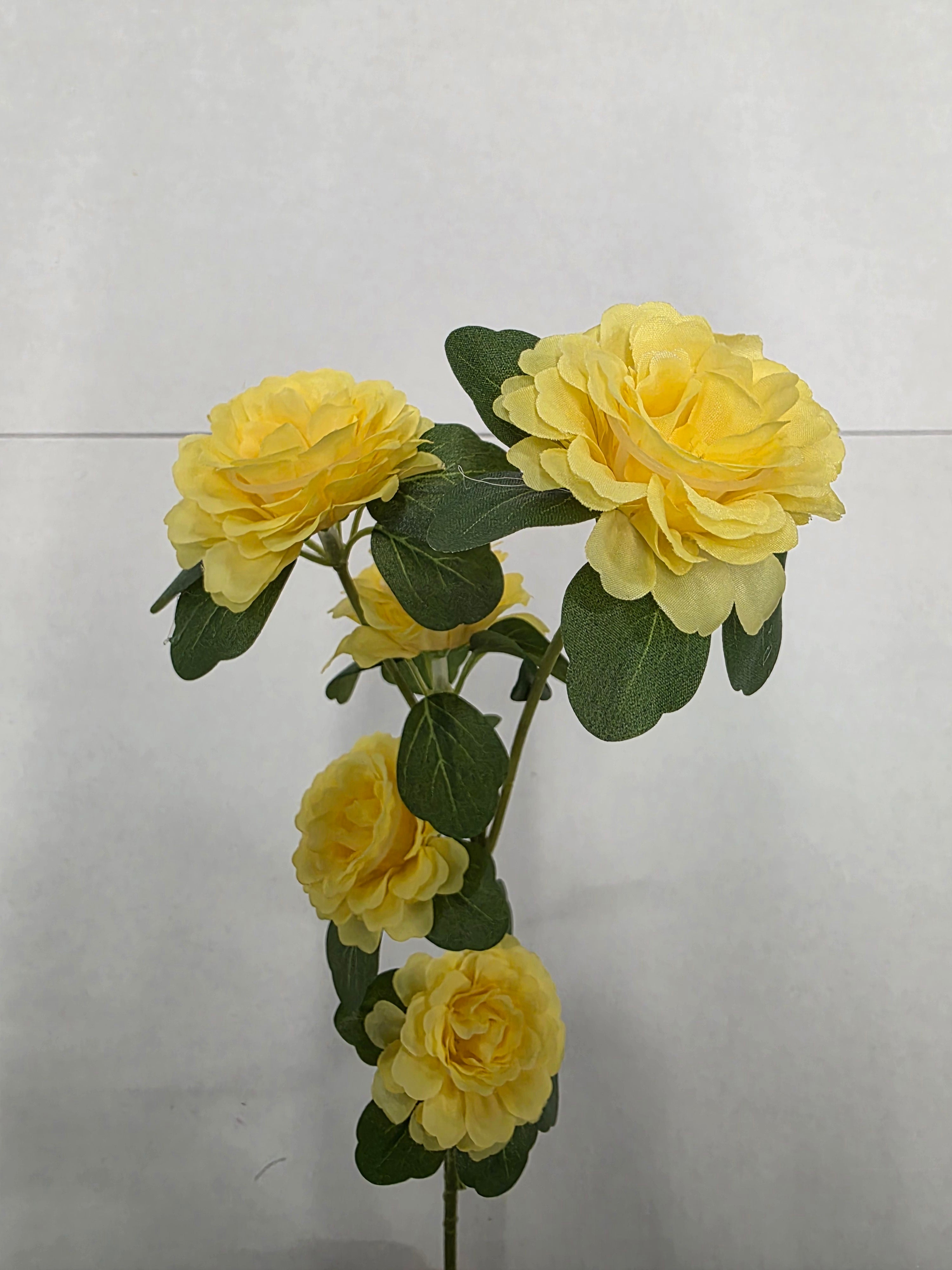 Artificial Ranunculus Yellow 70cm