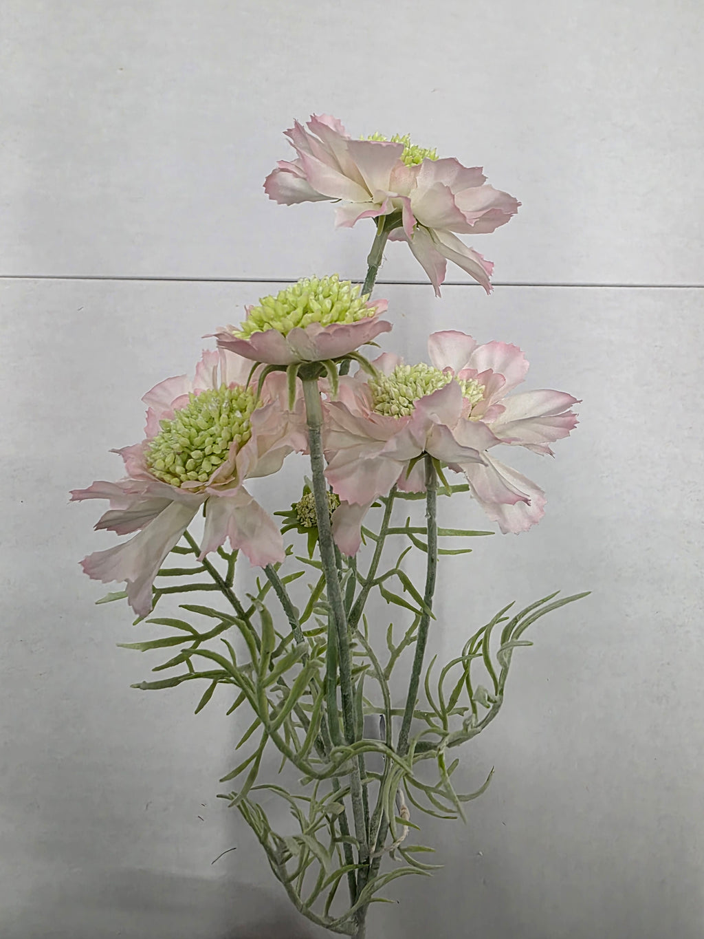 Artificial Scabiosa Light Pink 60cm (Pack of 2)