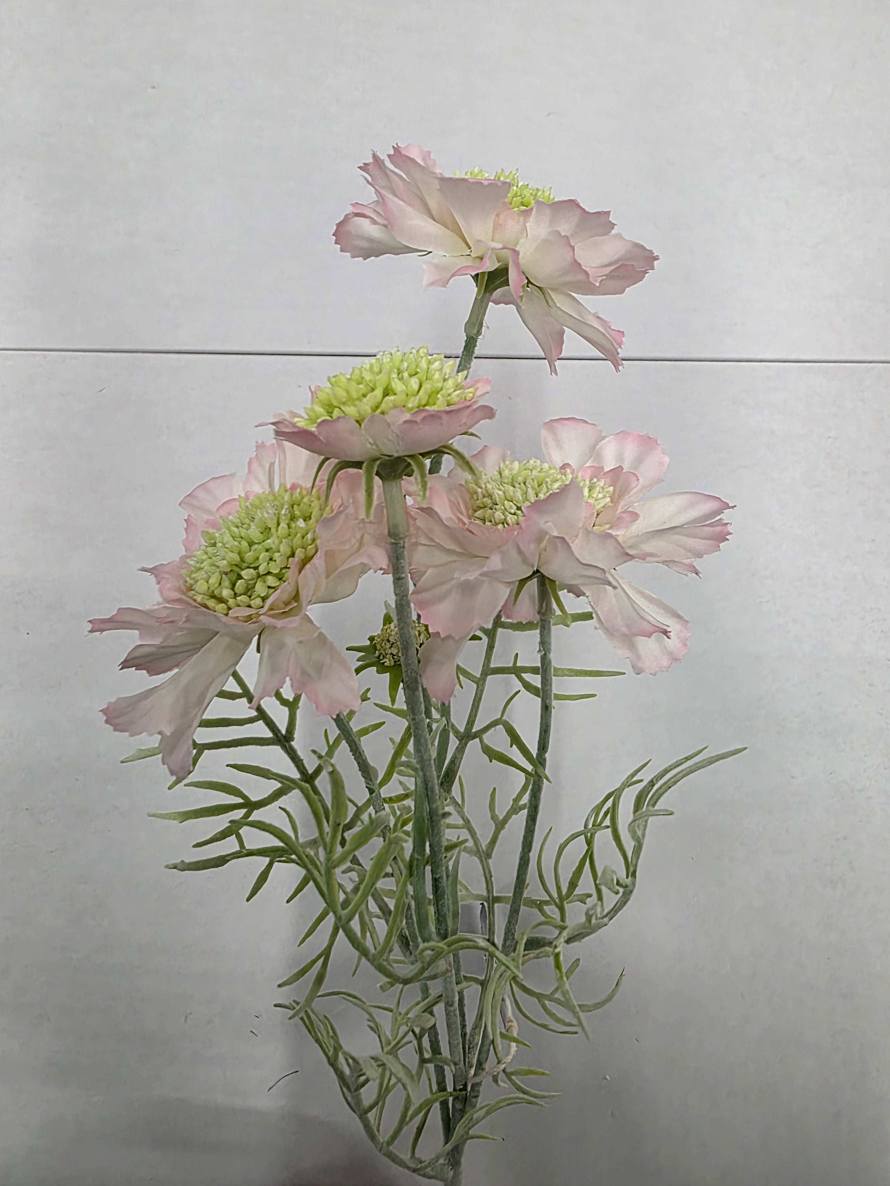 Artificial Scabiosa Light Pink 60cm (Pack of 2)