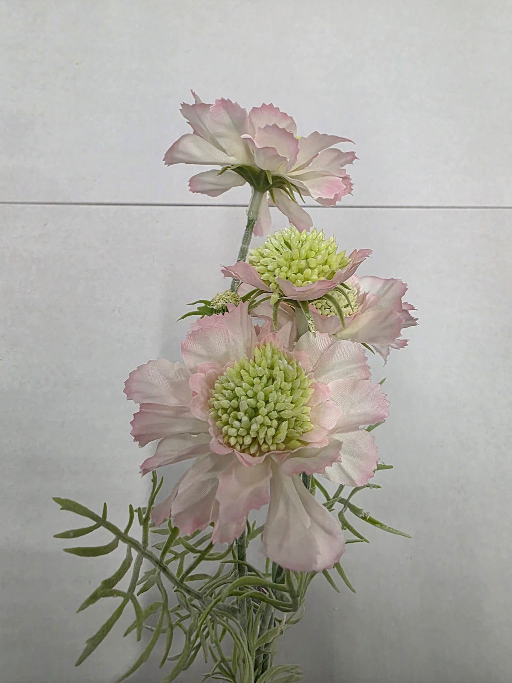 Artificial Scabiosa Light Pink 60cm (Pack of 2)