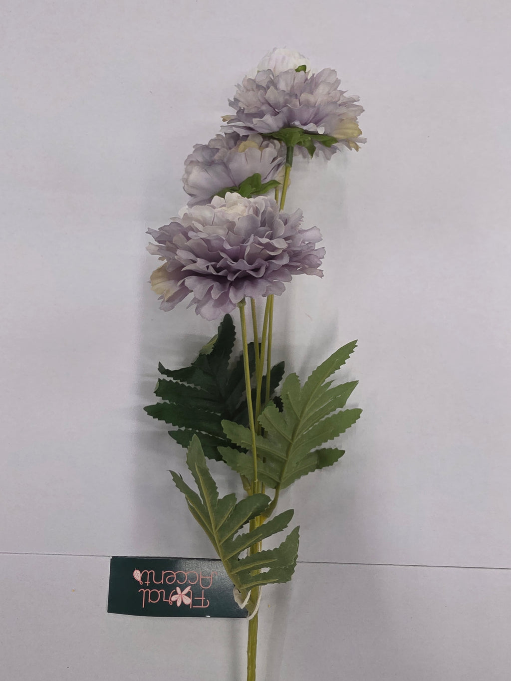 Artificial Zinnias Lilac 61cm (Pack of 2)