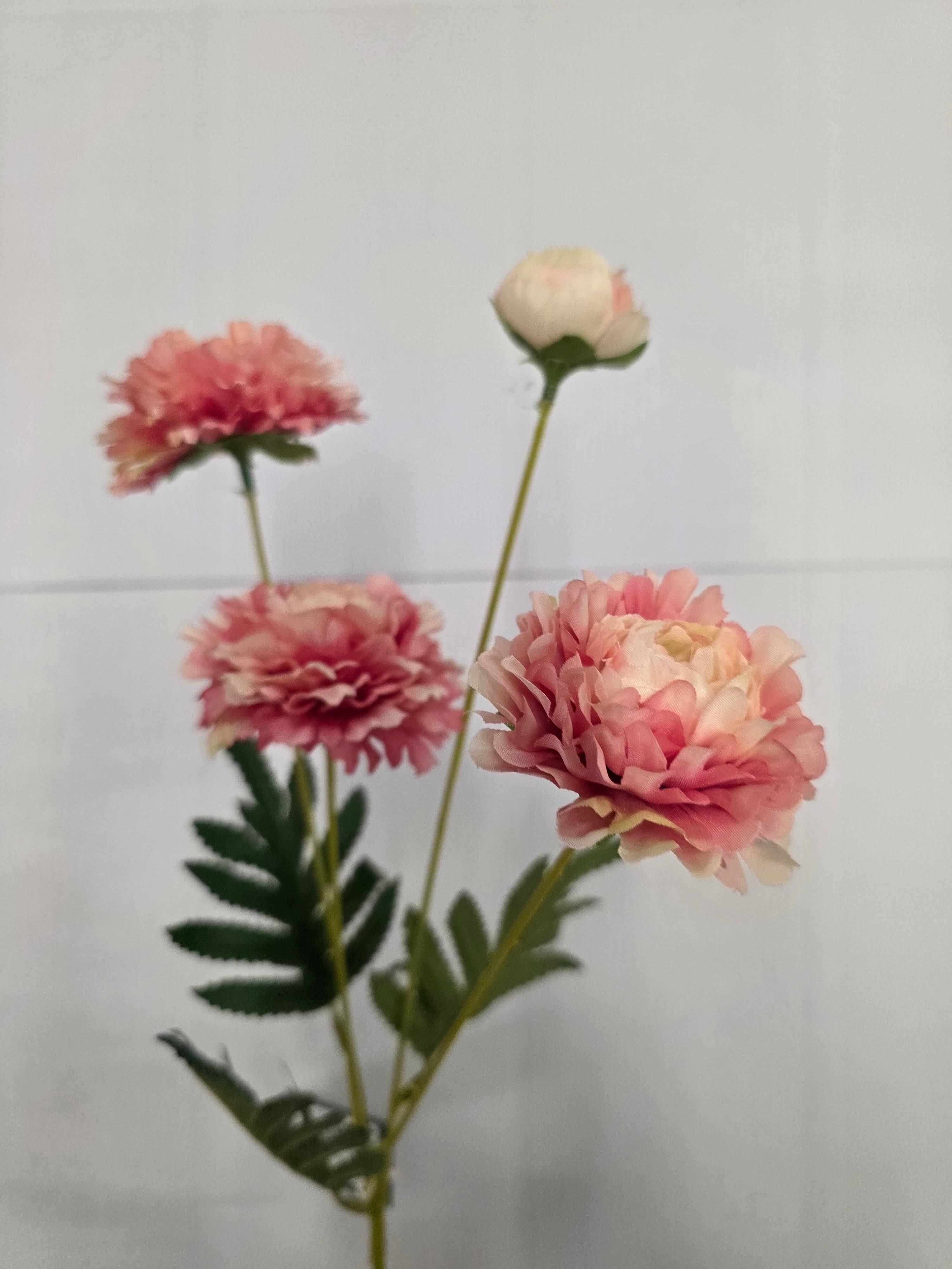 Artificial Zinnias pink 61cm (Pack of 2)