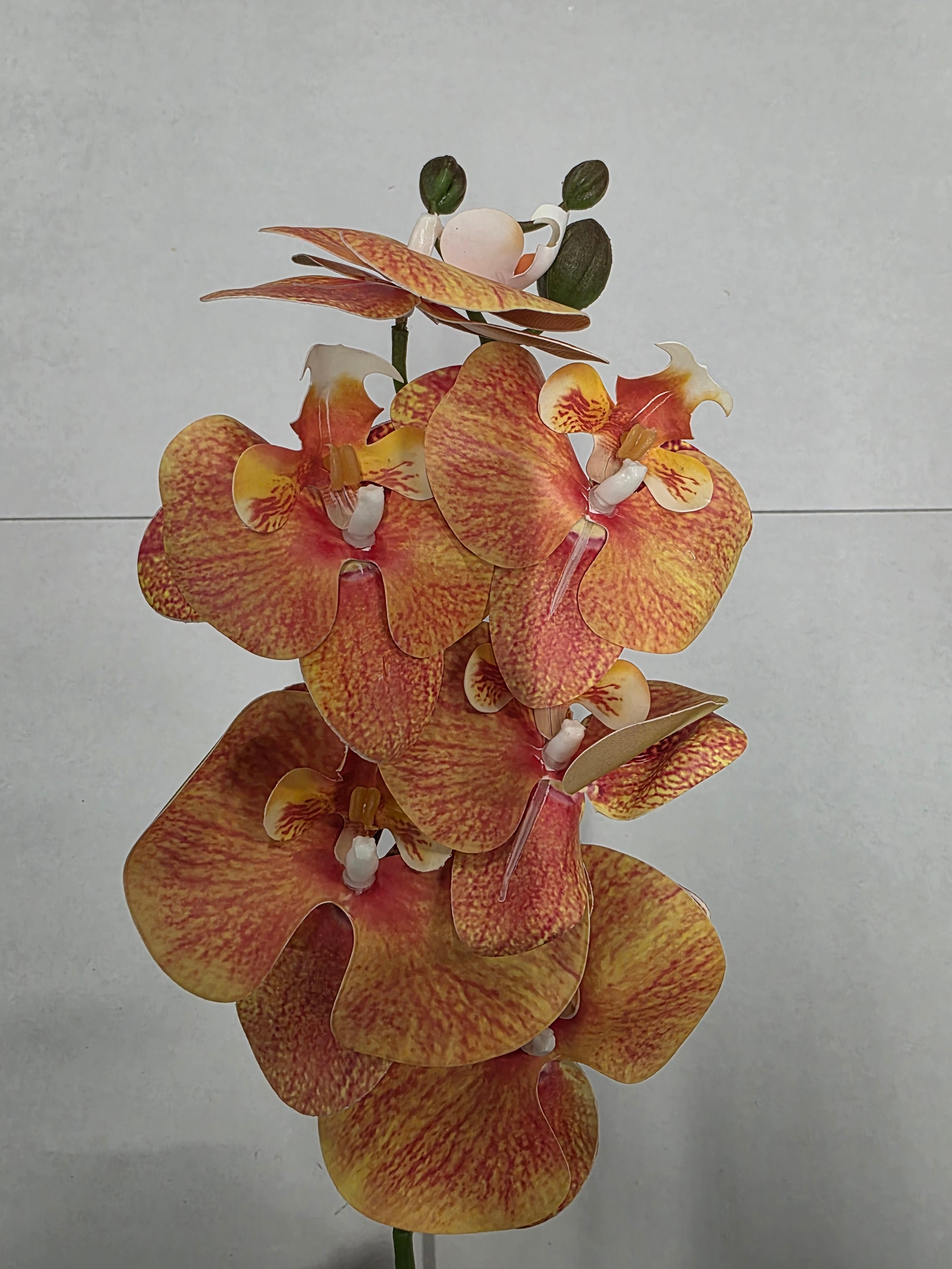 Artificial Phalaenopsis Orange 80cm