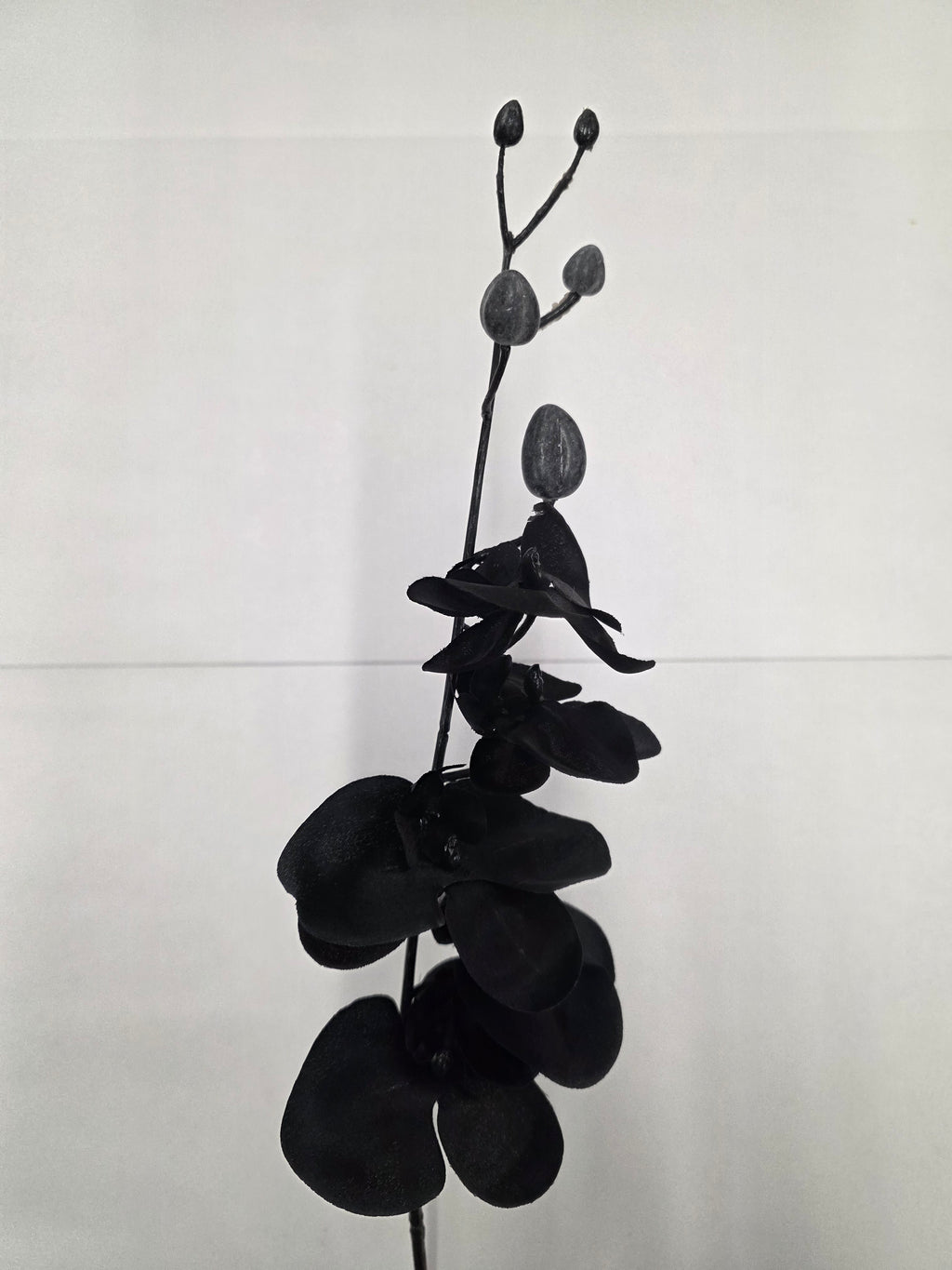 Artificial Silk Orchid Black (Pack of 2)