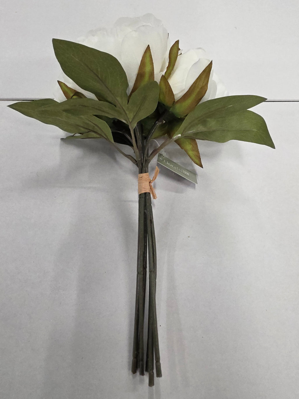 Artificial Peony Bundle White