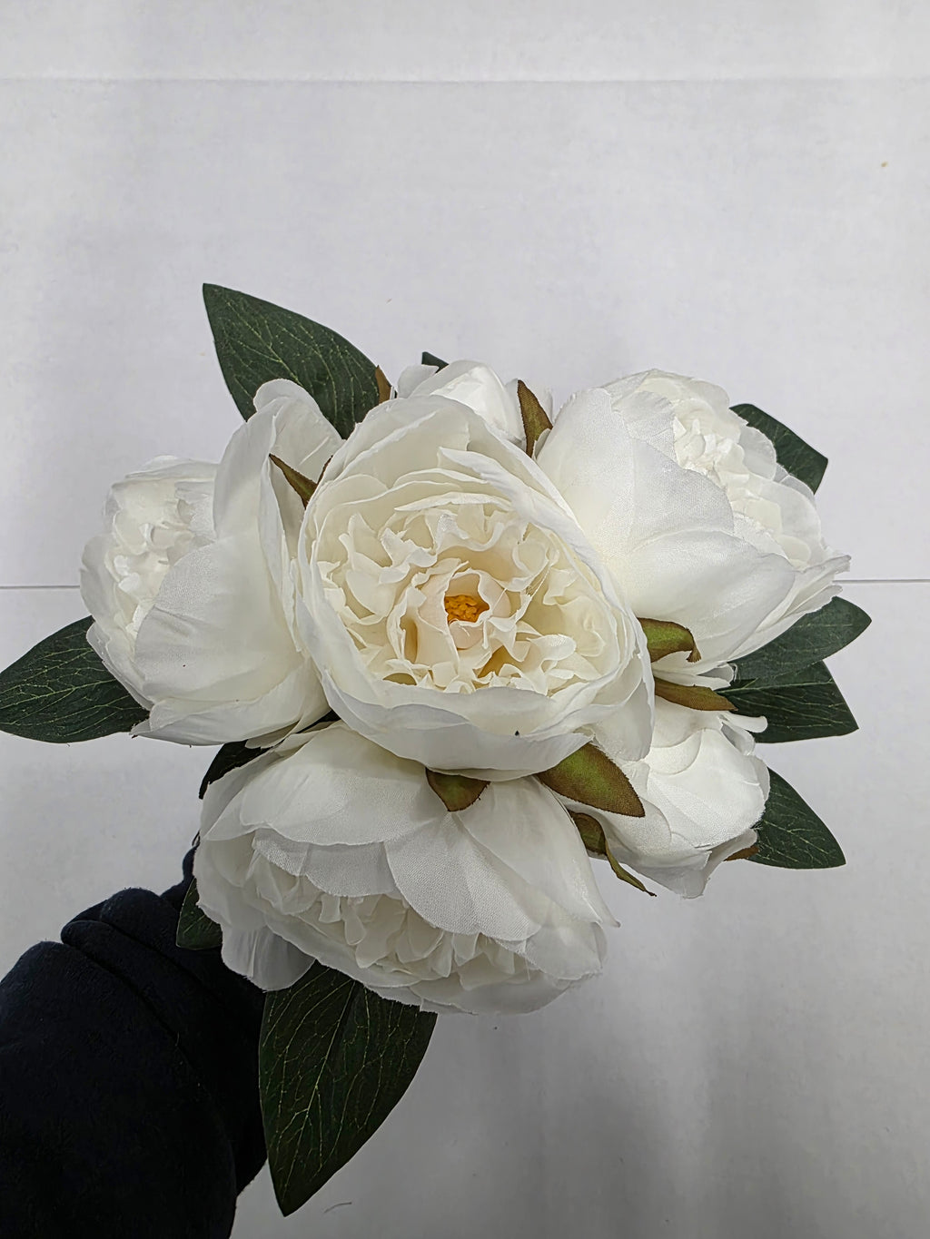 Artificial Peony Bundle White