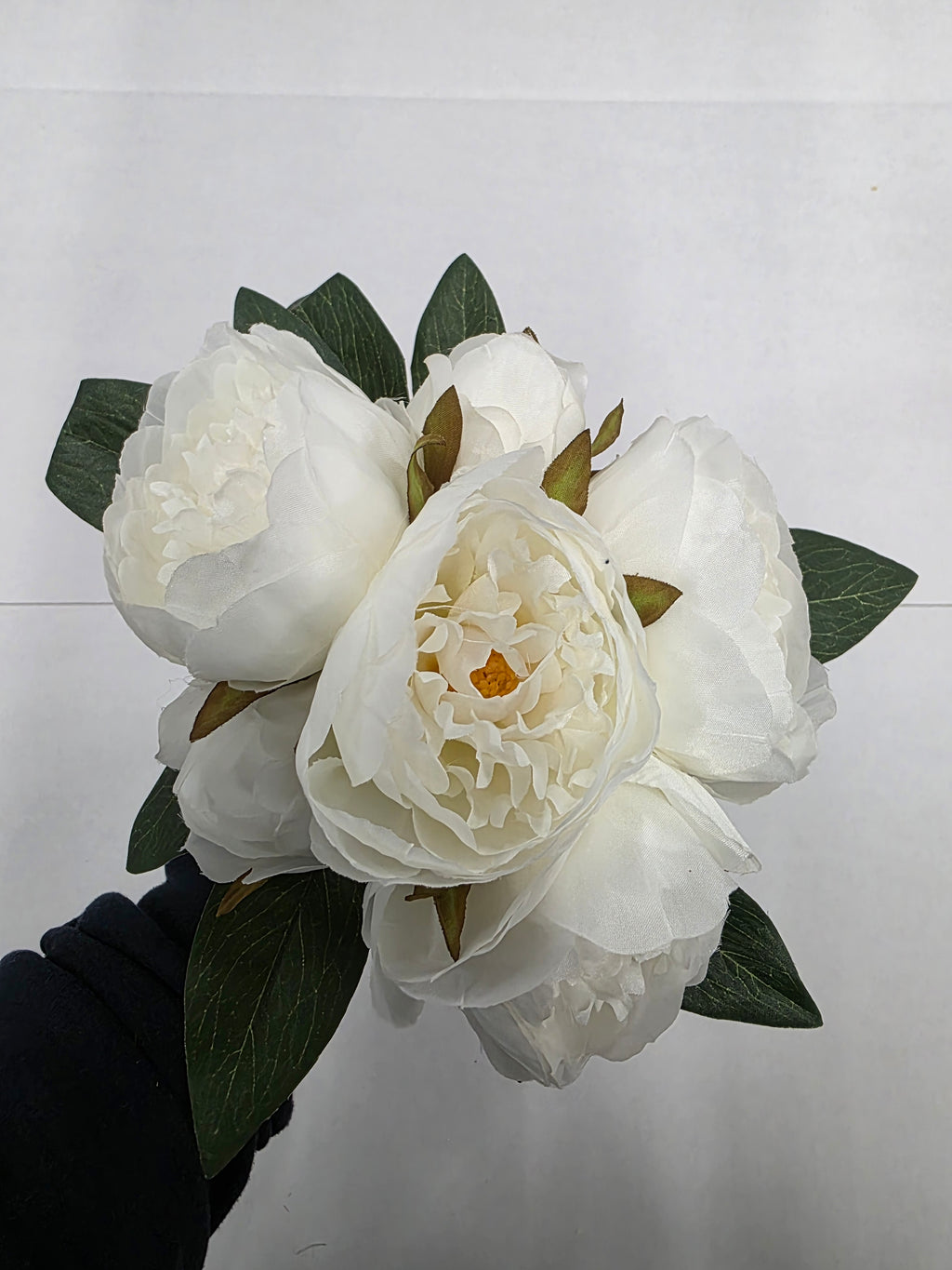 Artificial Peony Bundle White