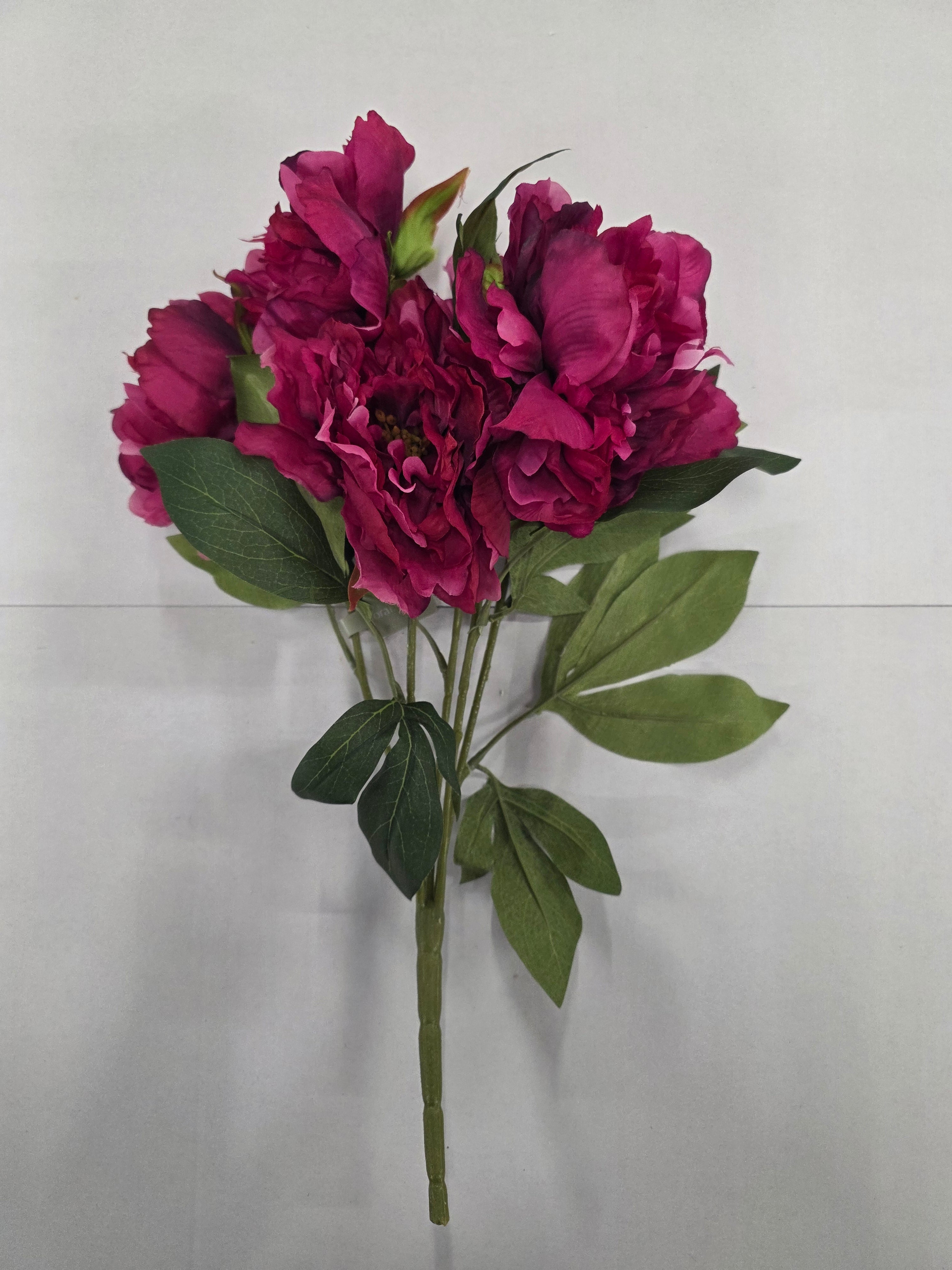 Artificial Peony Bush X5 Beauty