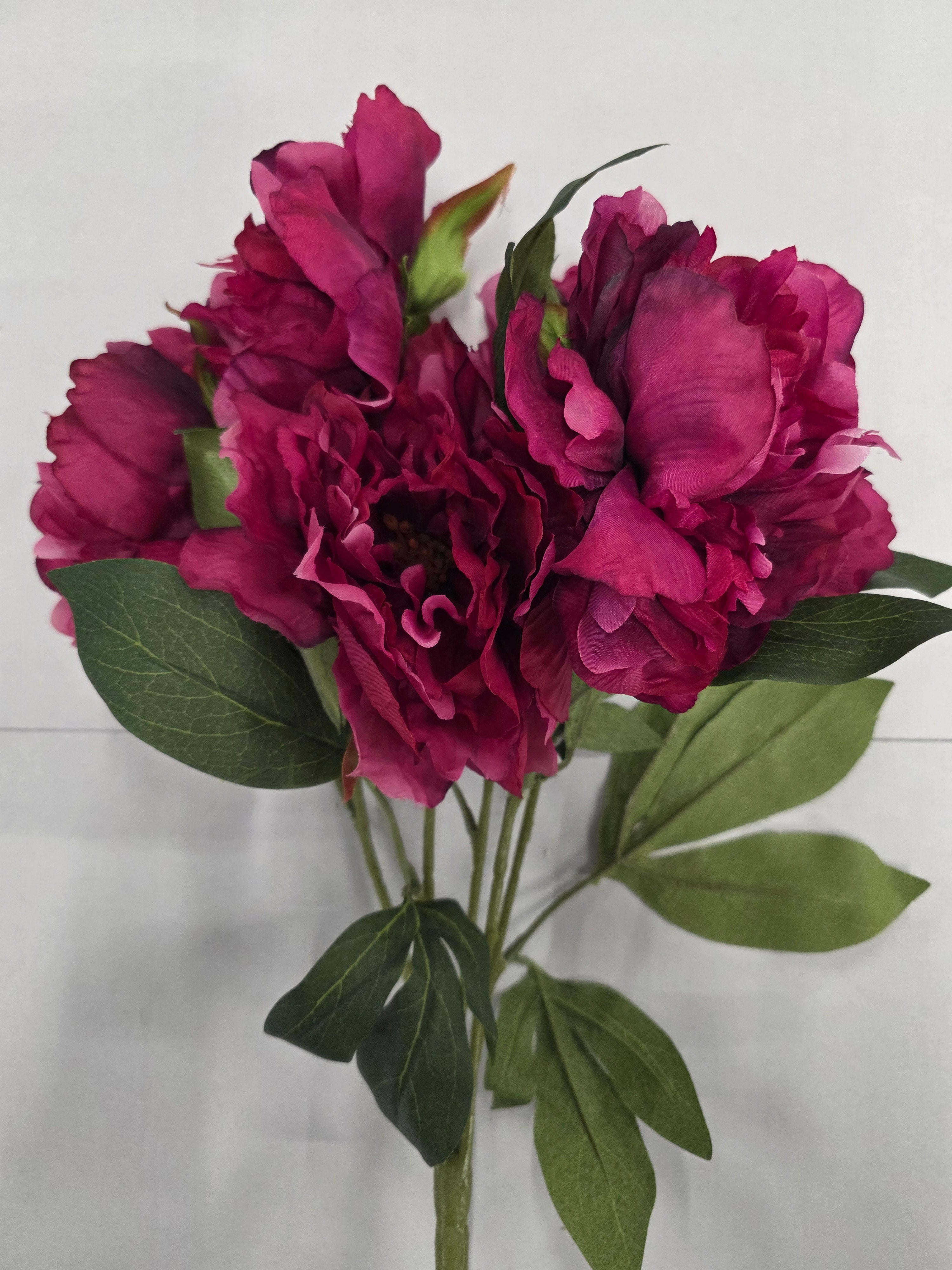 Artificial Peony Bush X5 Beauty
