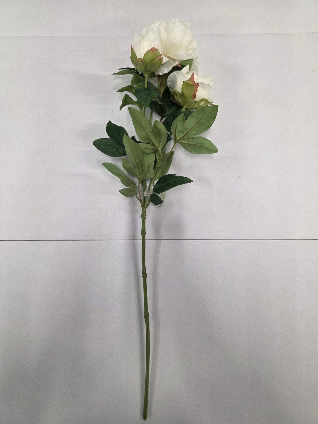 Artificial Peony Spray White 66cm