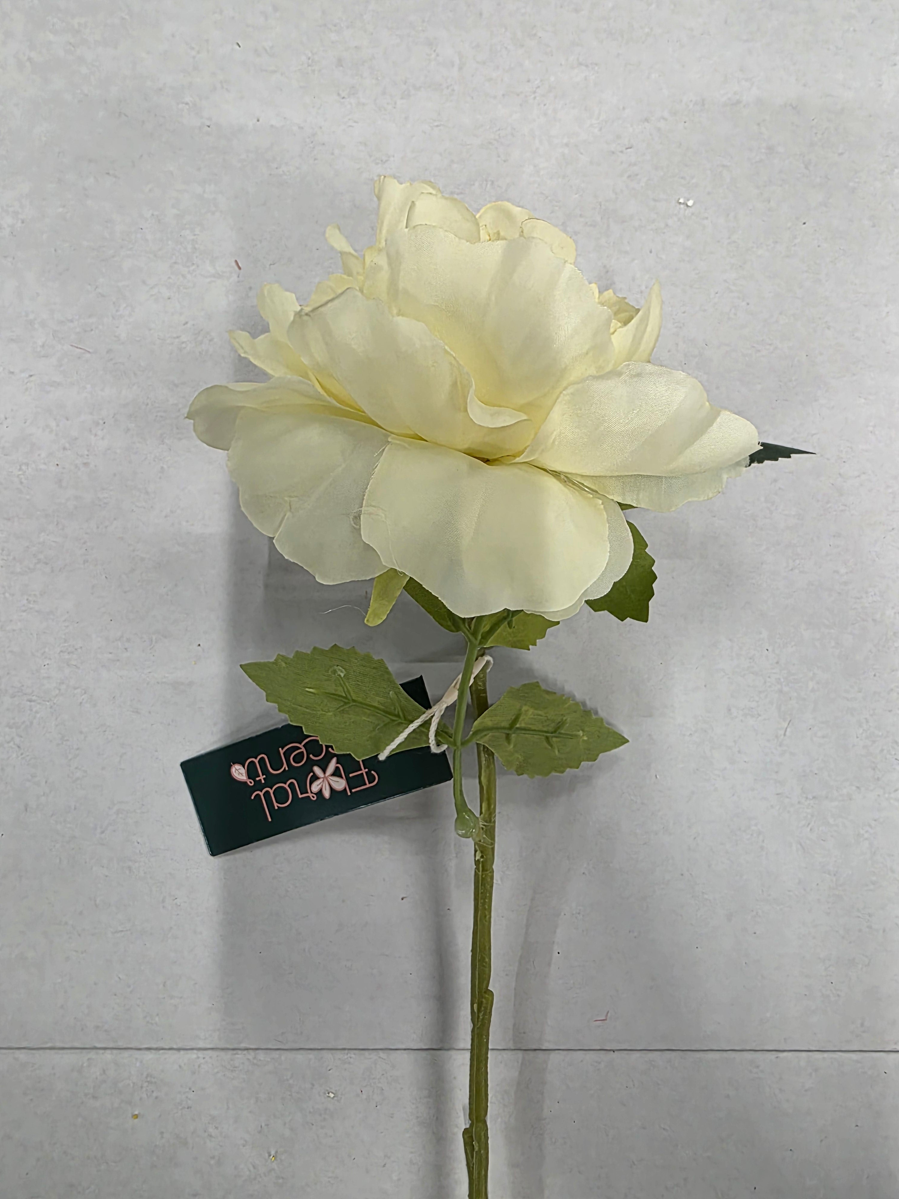 Artificial Peony Yellow 50cm (Pack of 4 )