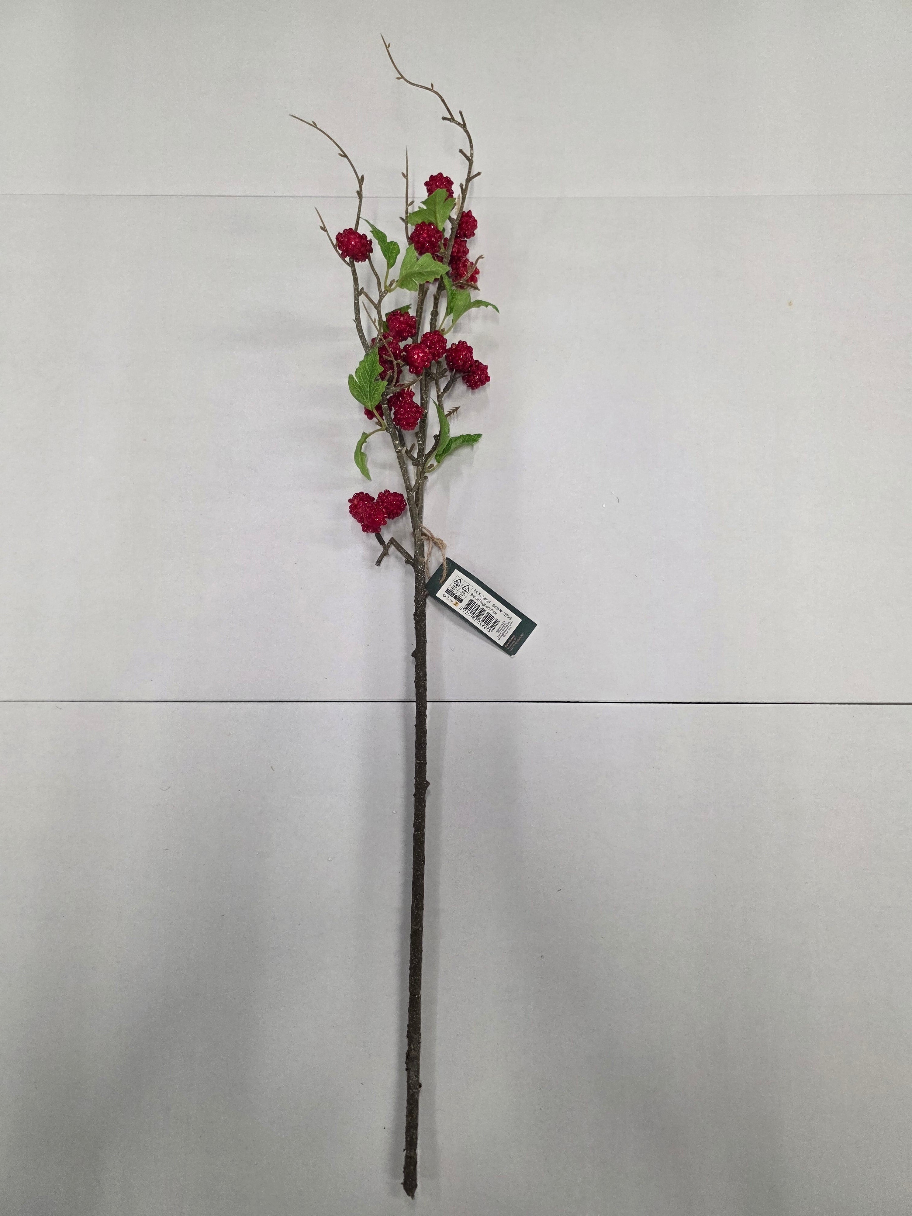 Artificial Branch Raspberry Red 80cm
