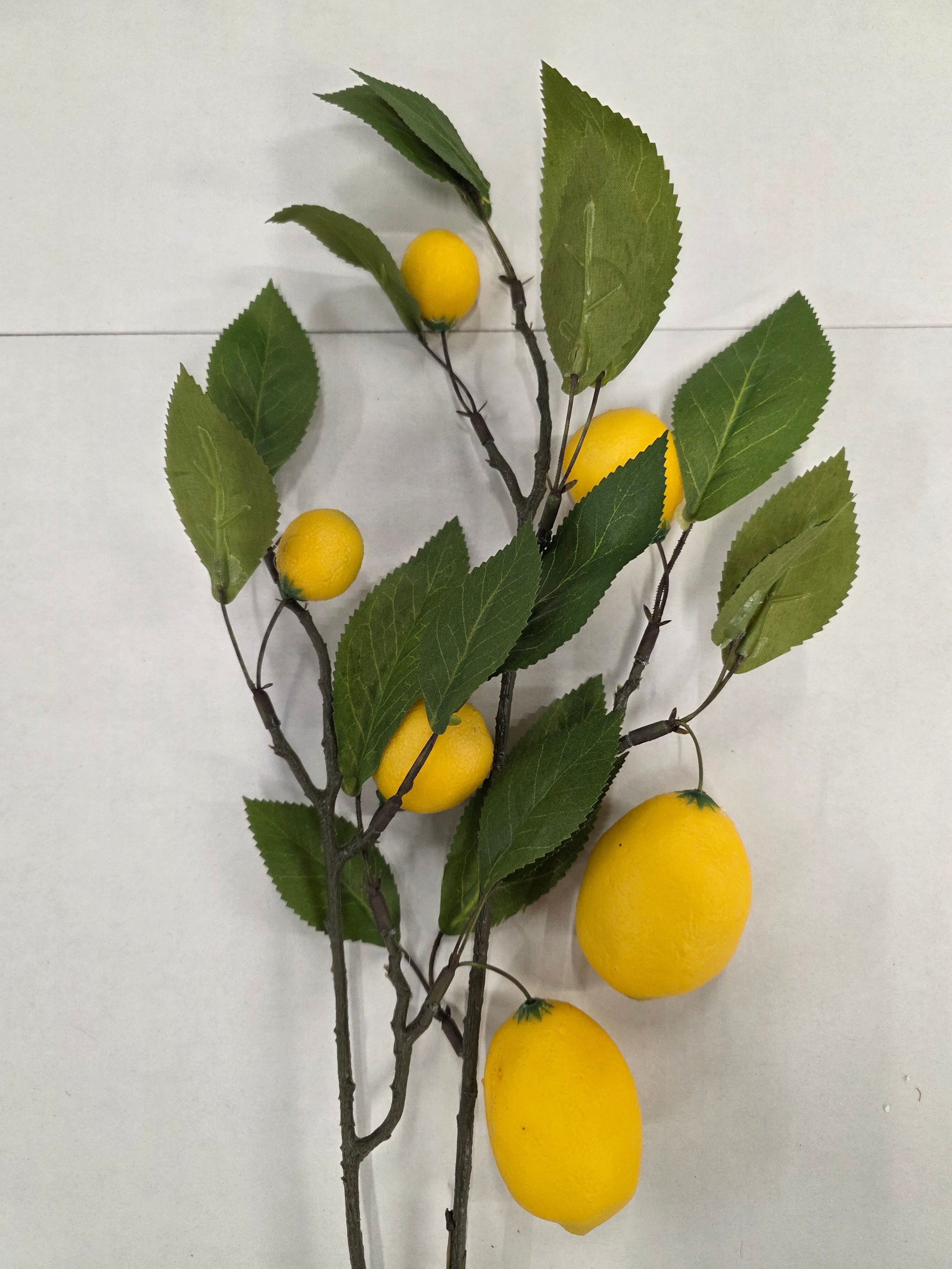 Fruit Stem Lemon Yellow 79cm