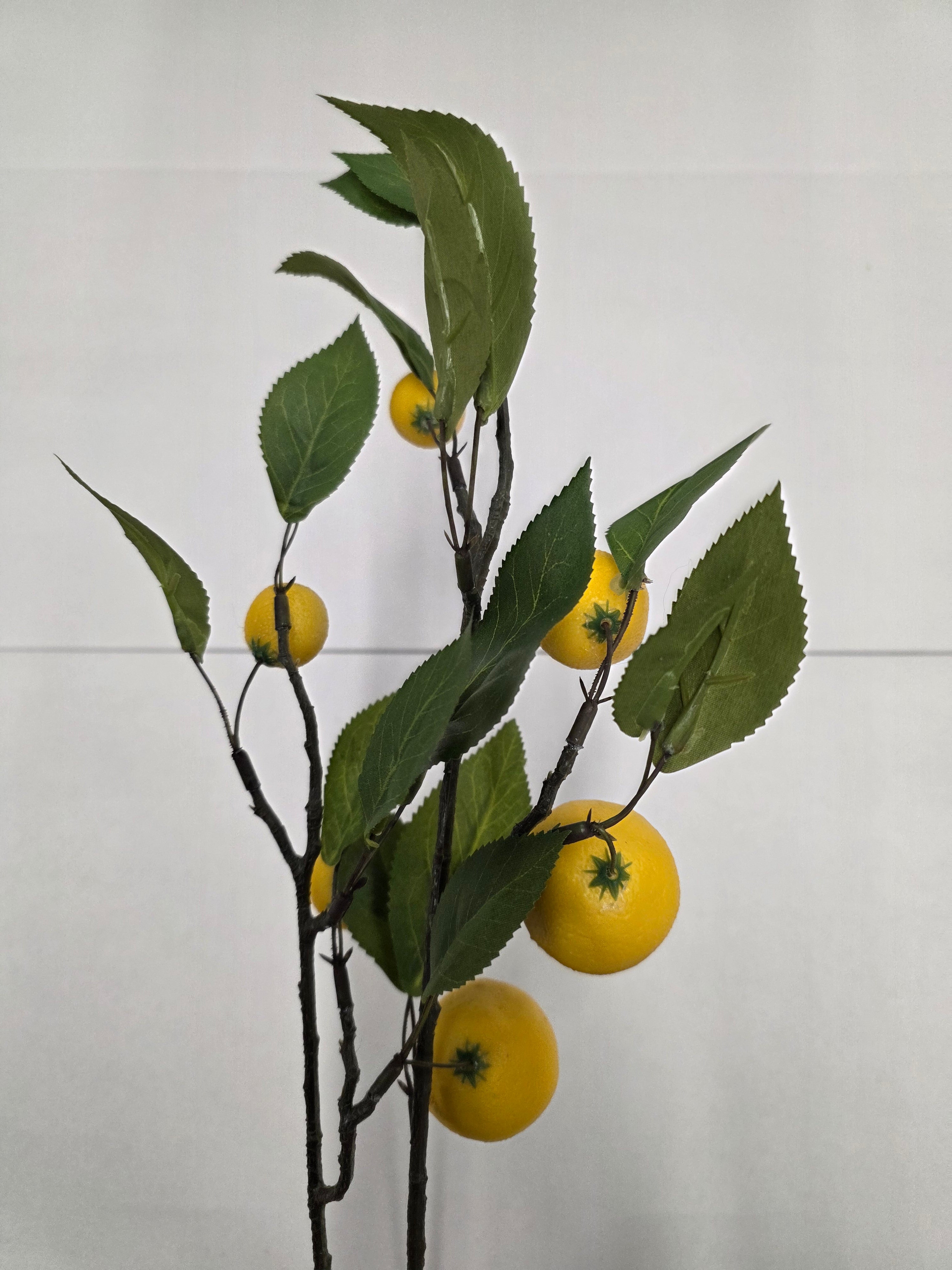 Fruit Stem Lemon Yellow 79cm