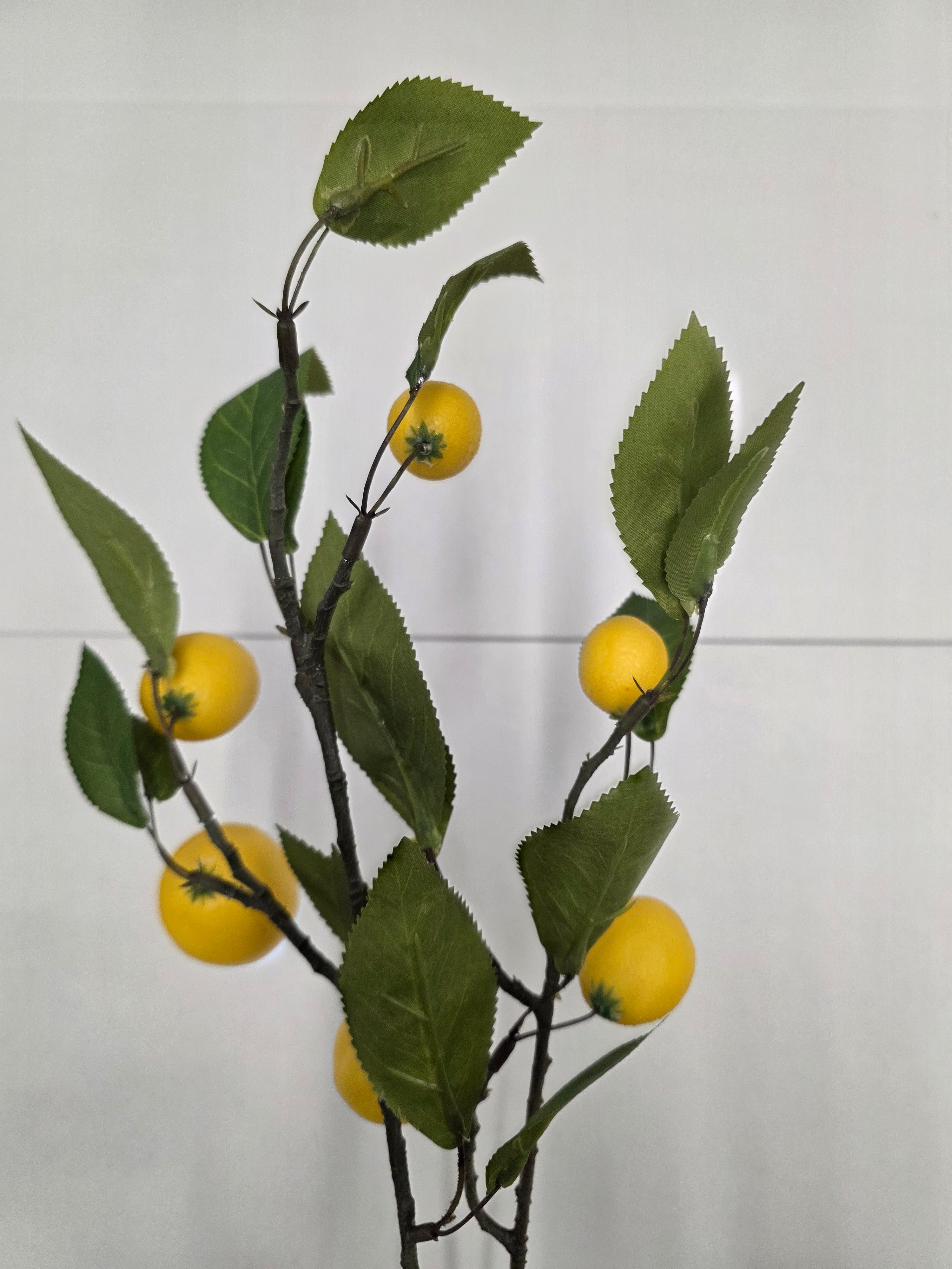 Fruit Stem Lemon Yellow 79cm