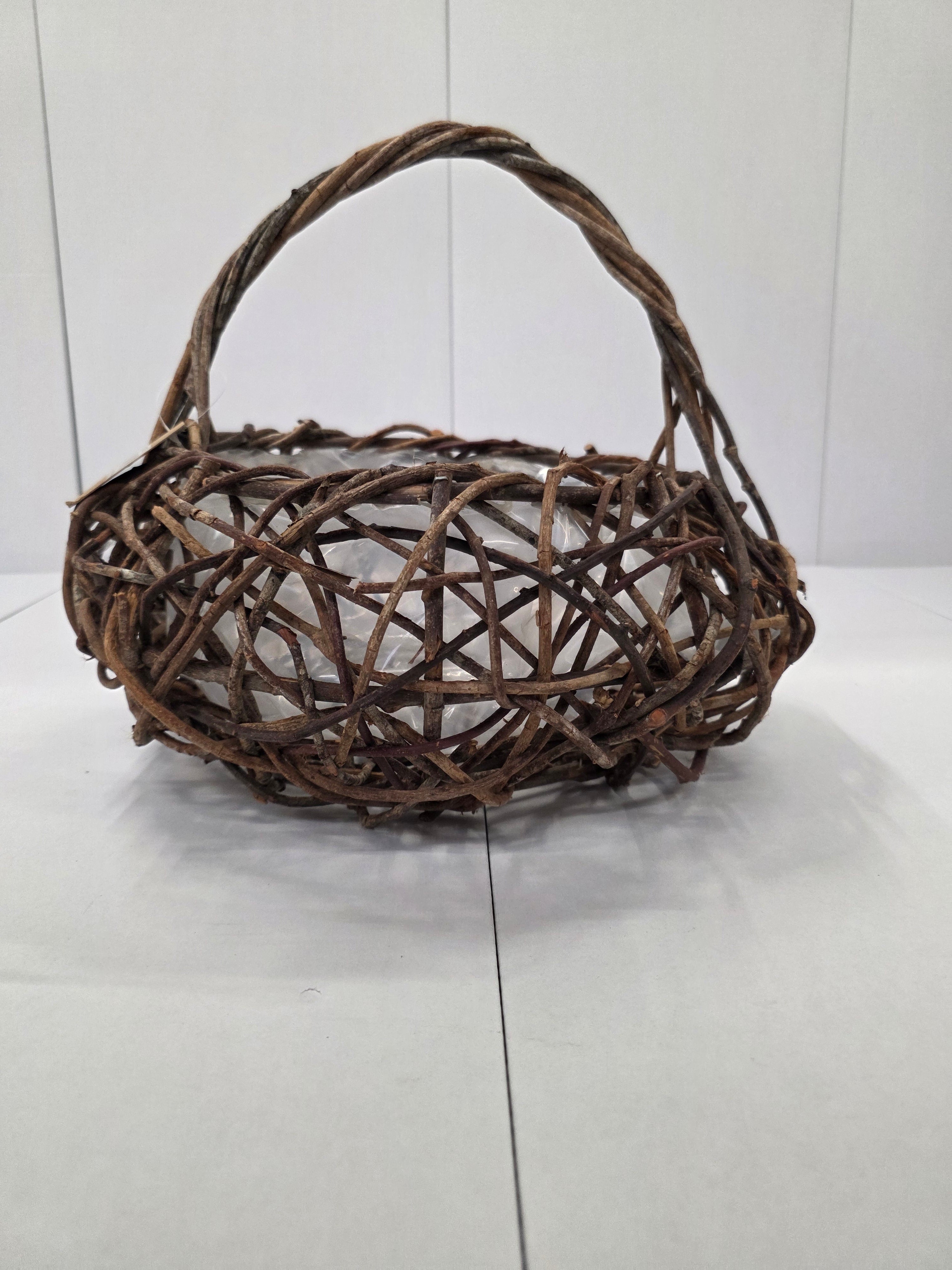 Basket Open Vine Round 29x36cm