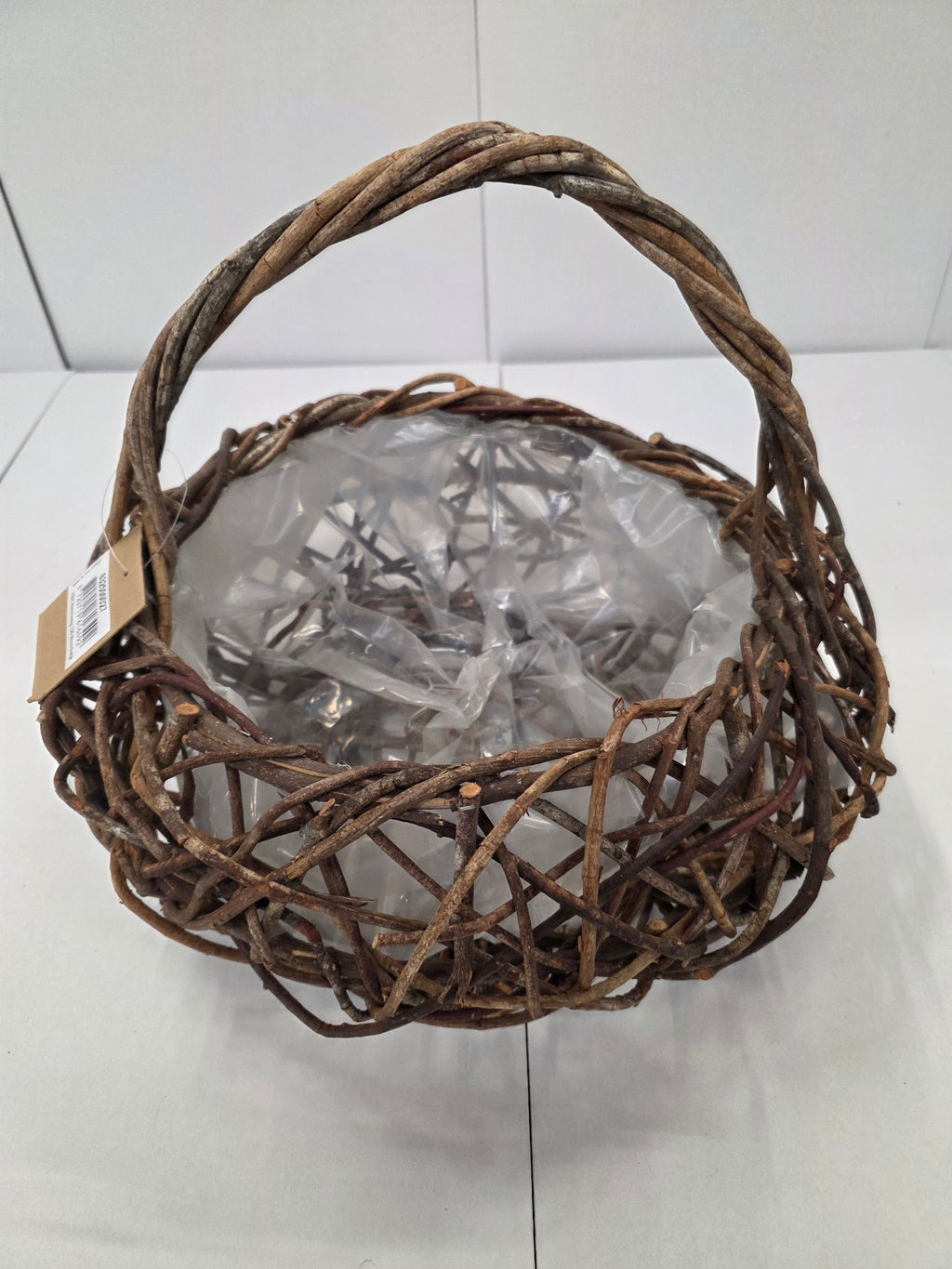 Basket Open Vine Round 29x36cm