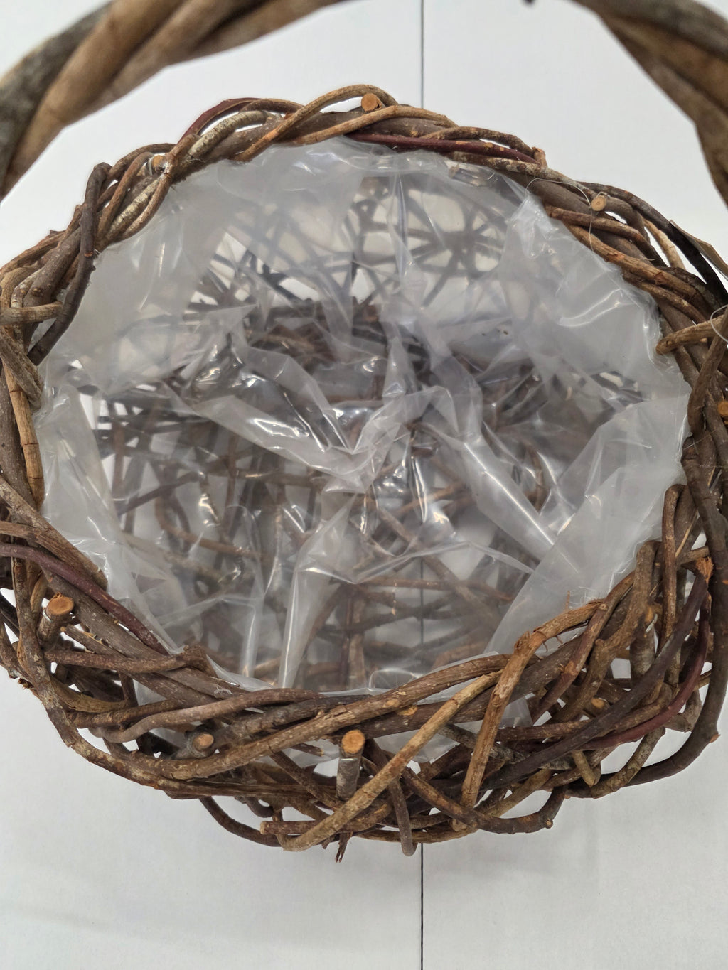 Basket Open Vine Round 29x36cm