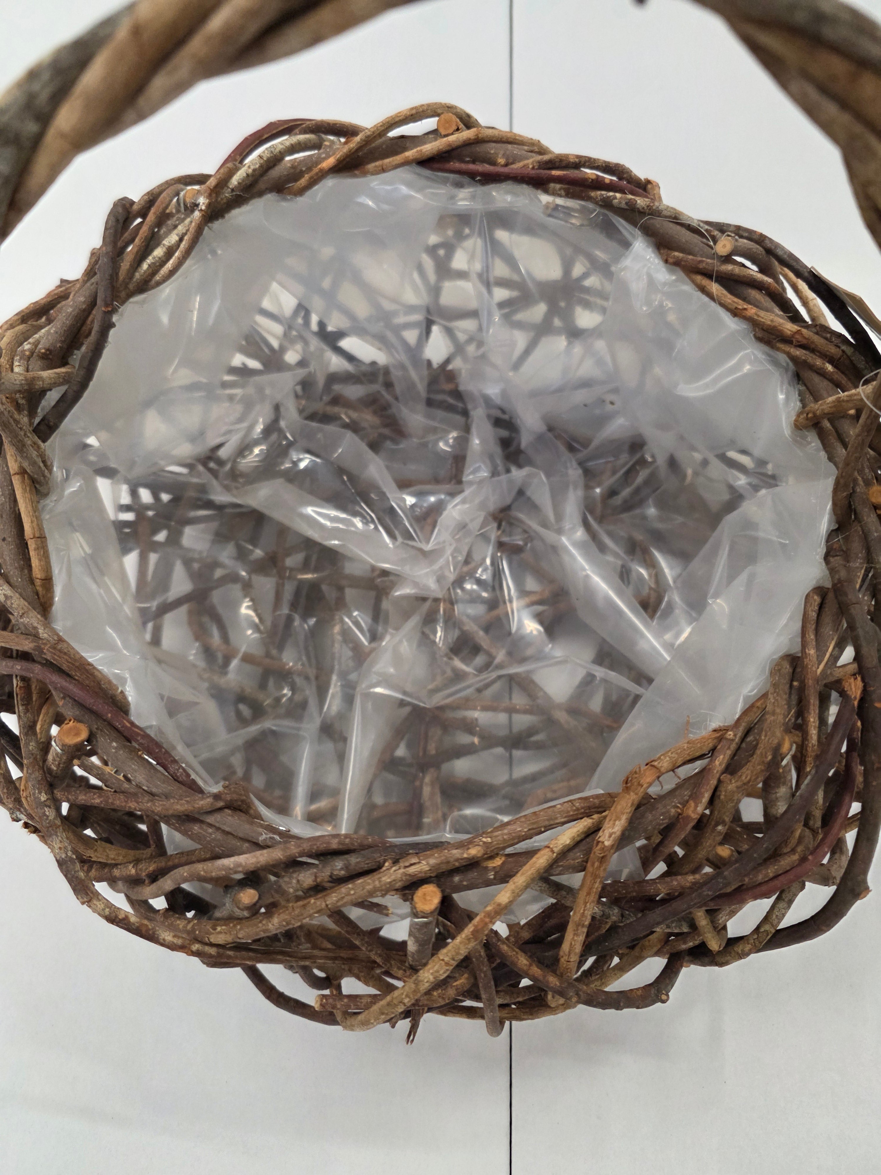 Basket Open Vine Round 29x36cm