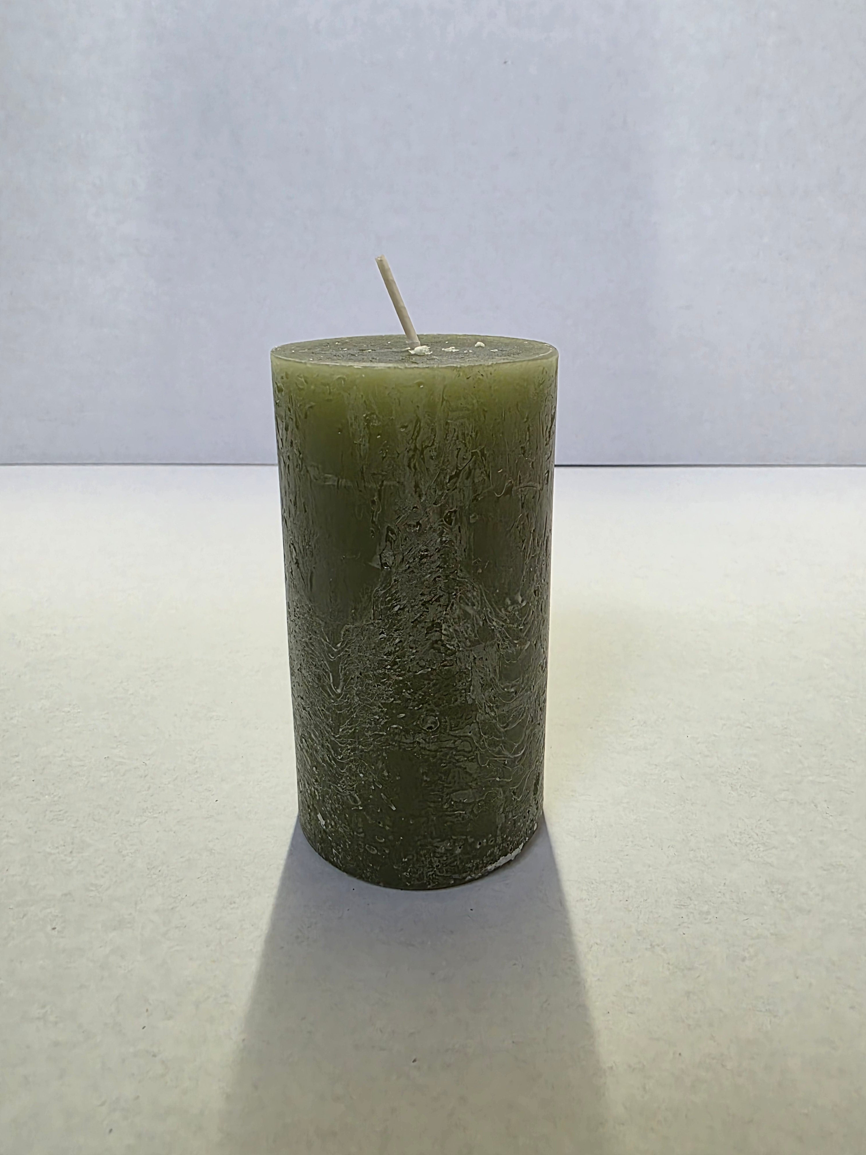Rustic Safe Candle 110x60mm Olive (PACK OF 2)