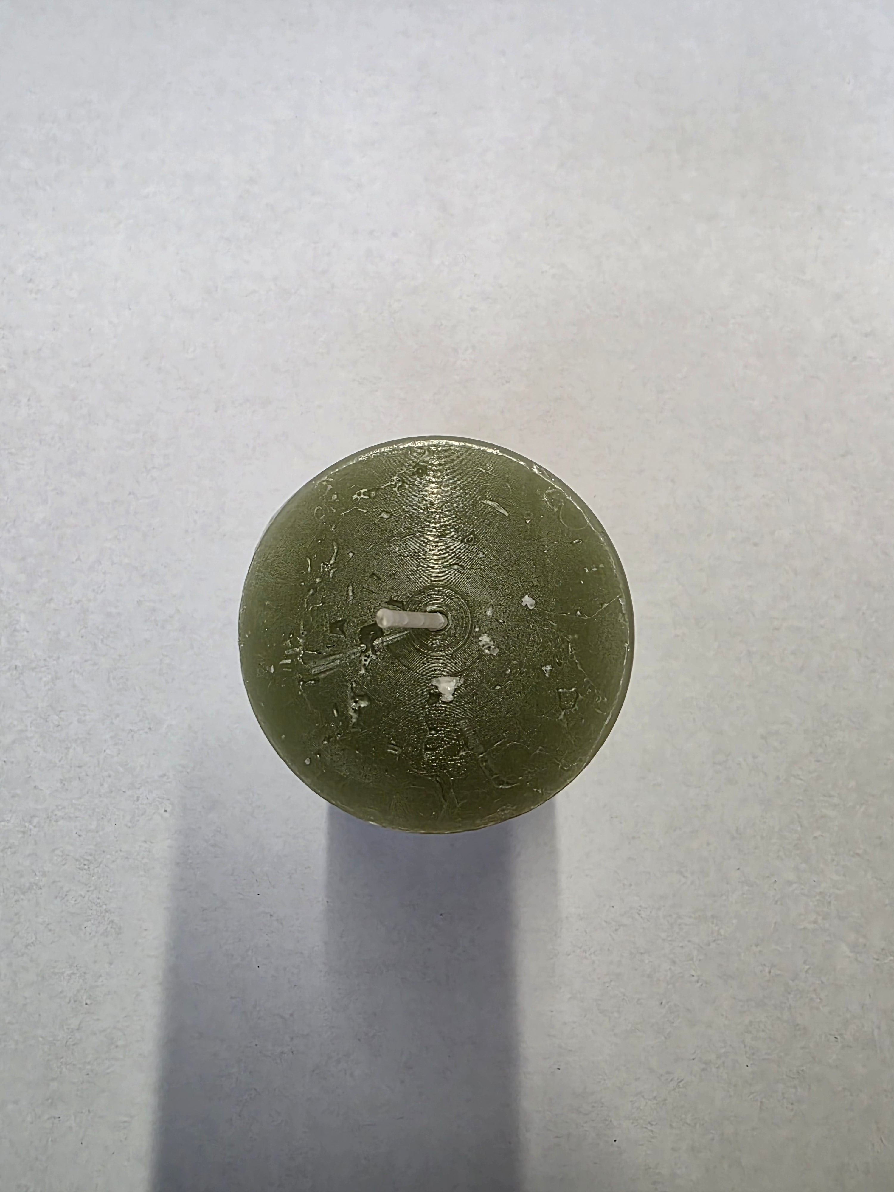 Rustic Safe Candle 110x60mm Olive (PACK OF 2)