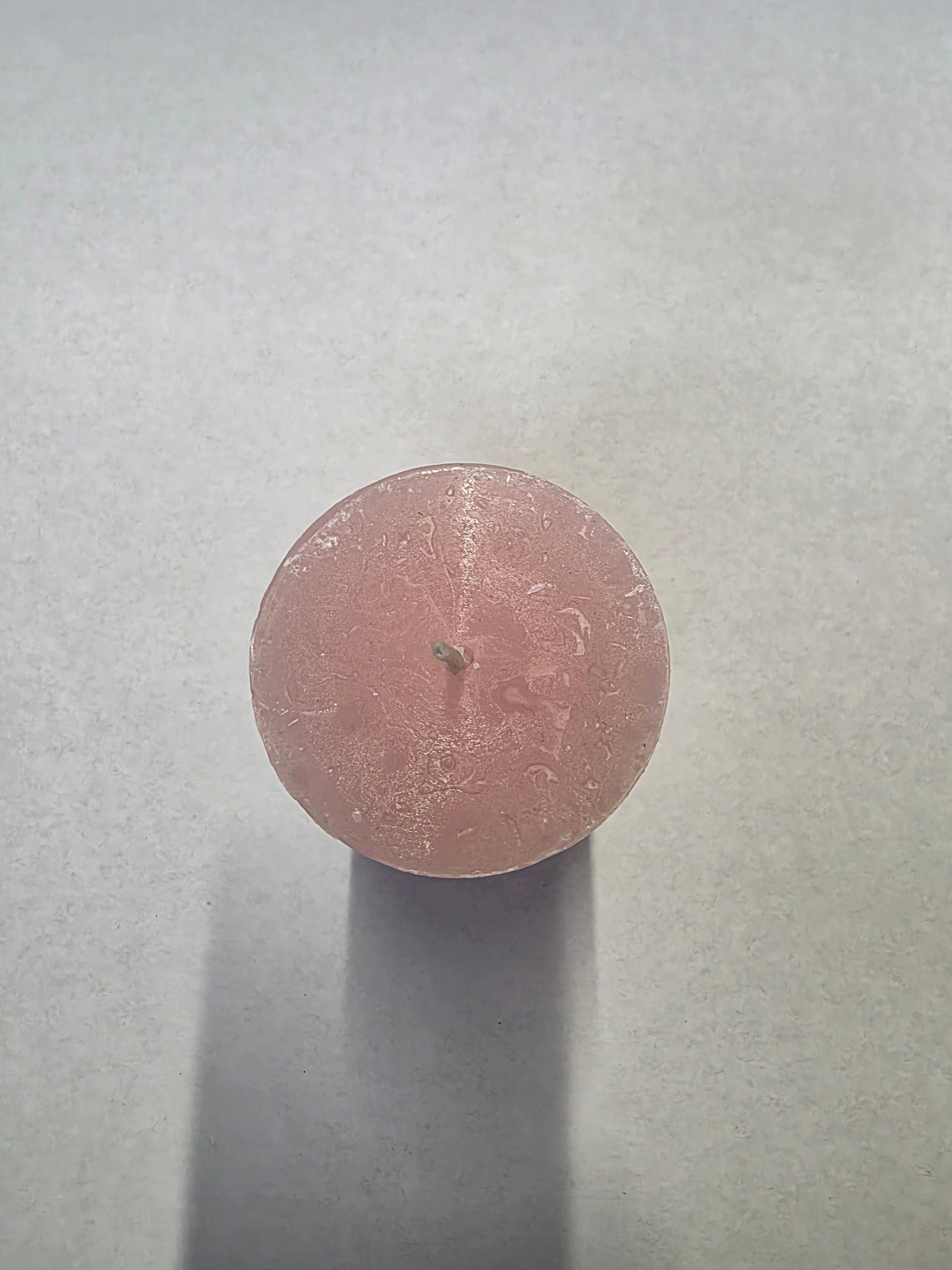Rustic Safe Candle 110x60mm Pink
