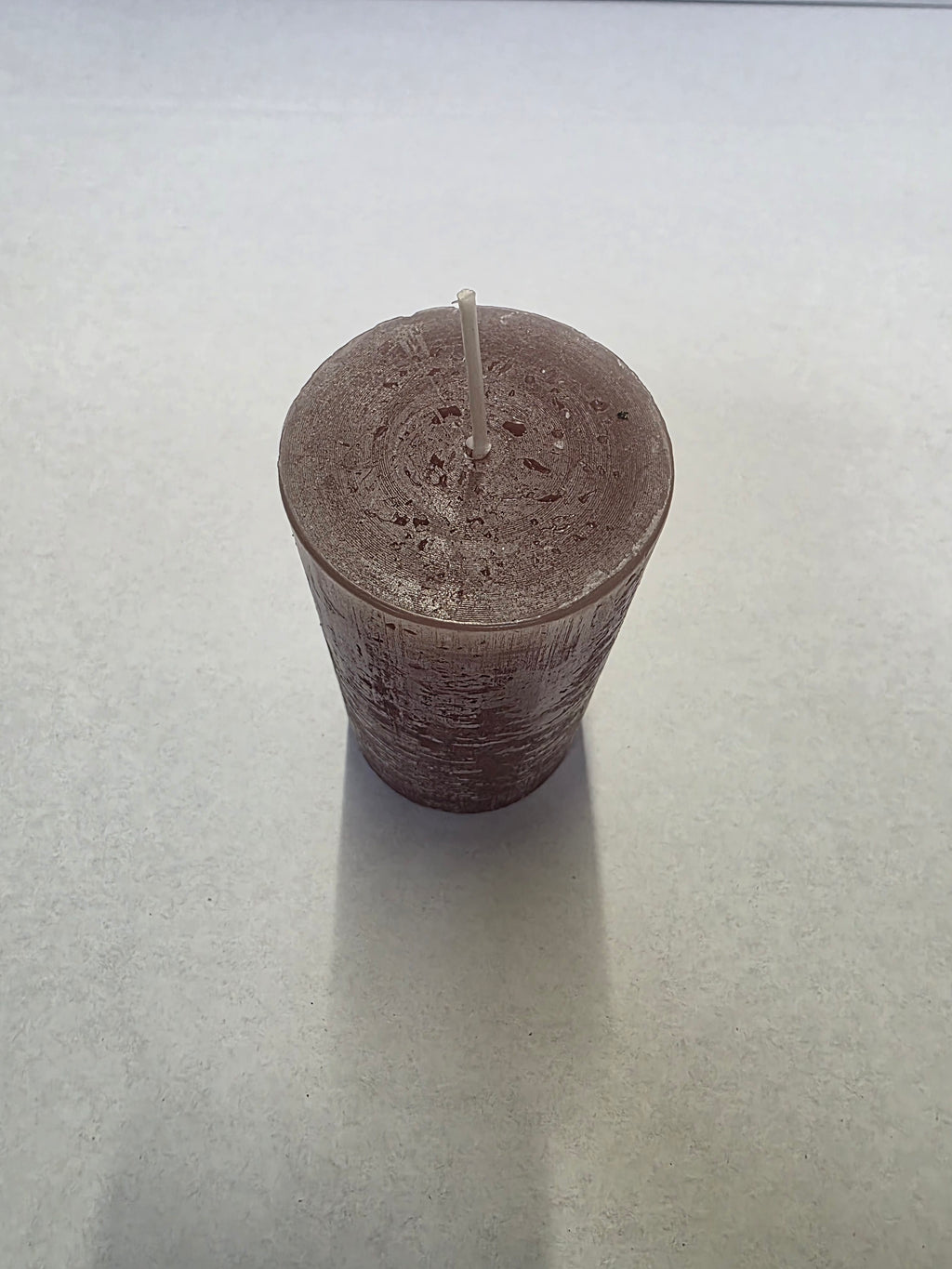 Rustic Safe Candle 110x60mm Stone (PACK OF 2)