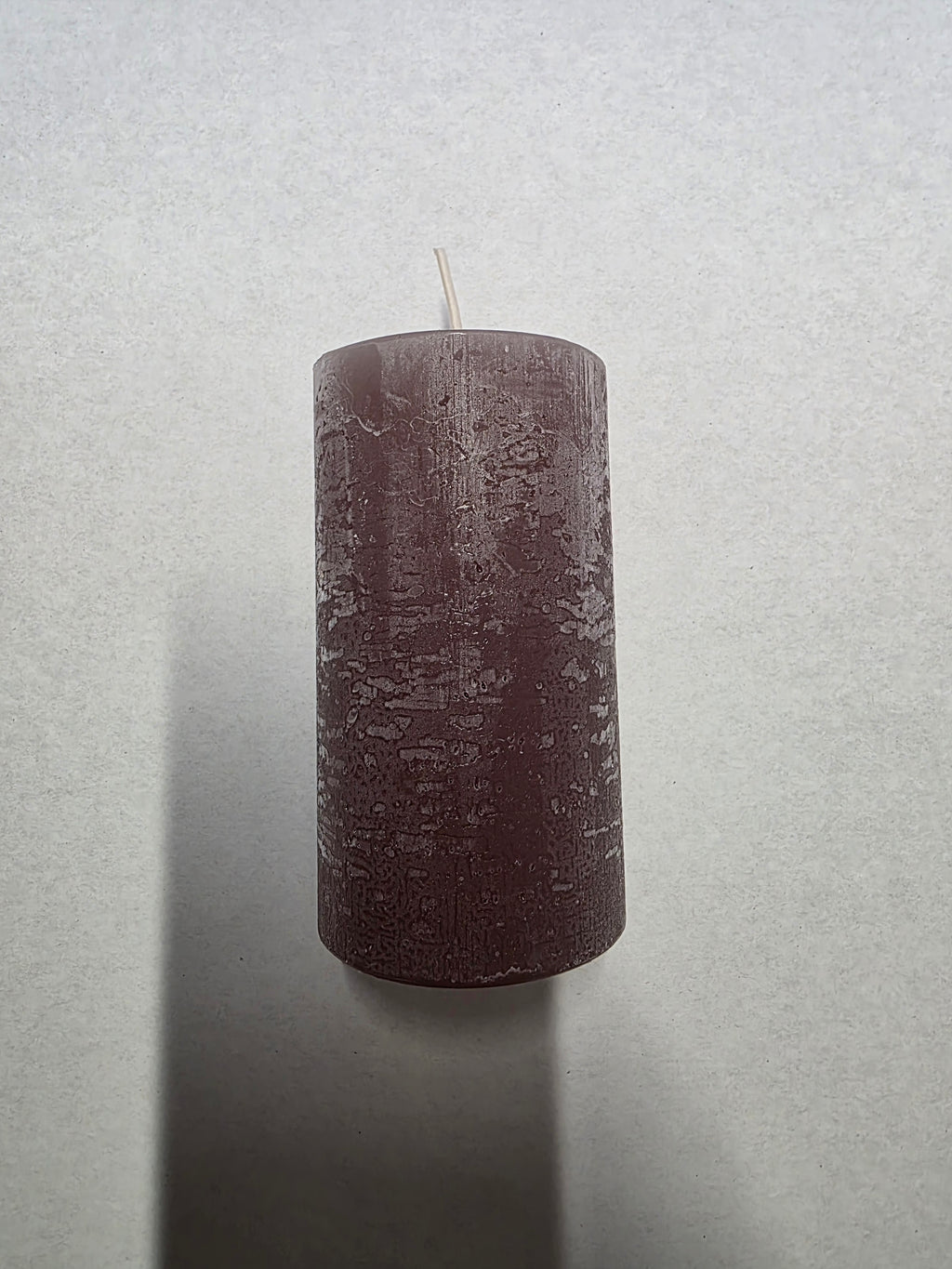 Rustic Safe Candle 110x60mm Stone (PACK OF 2)