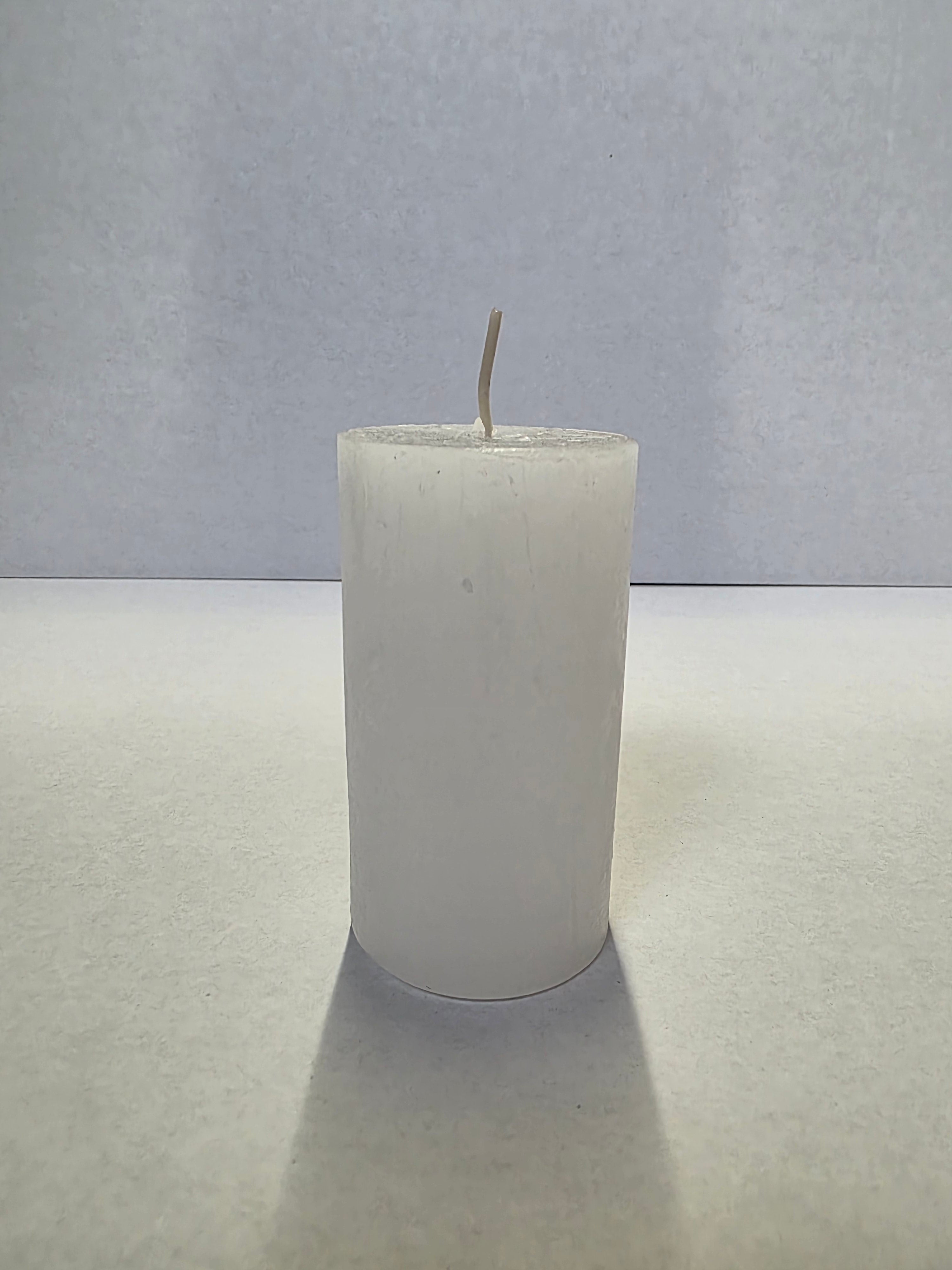 Rustic Safe Candle 110x60mm White (PACK OF 2)