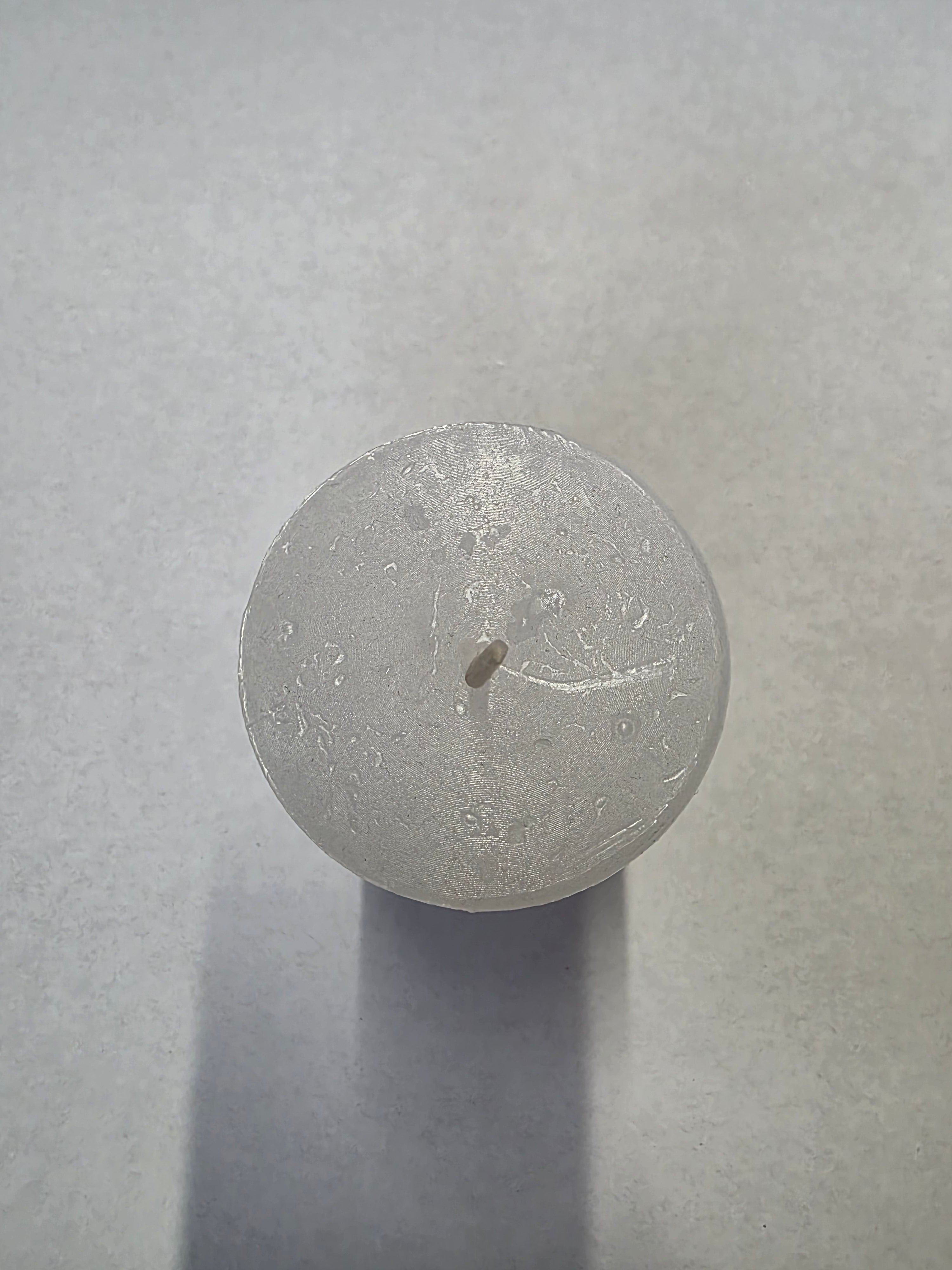 Rustic Safe Candle 110x60mm White (PACK OF 2)