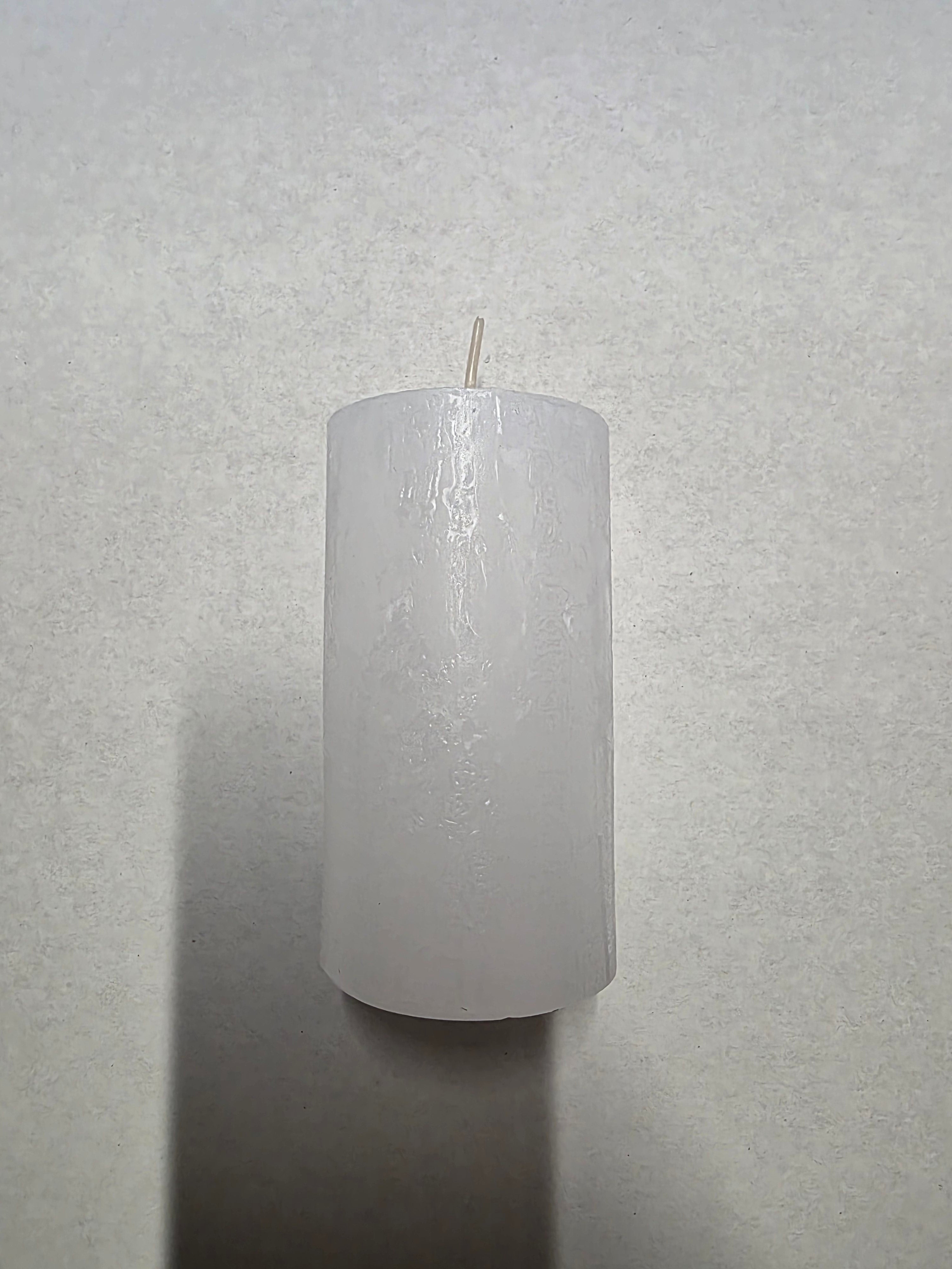 Rustic Safe Candle 110x60mm White (PACK OF 2)