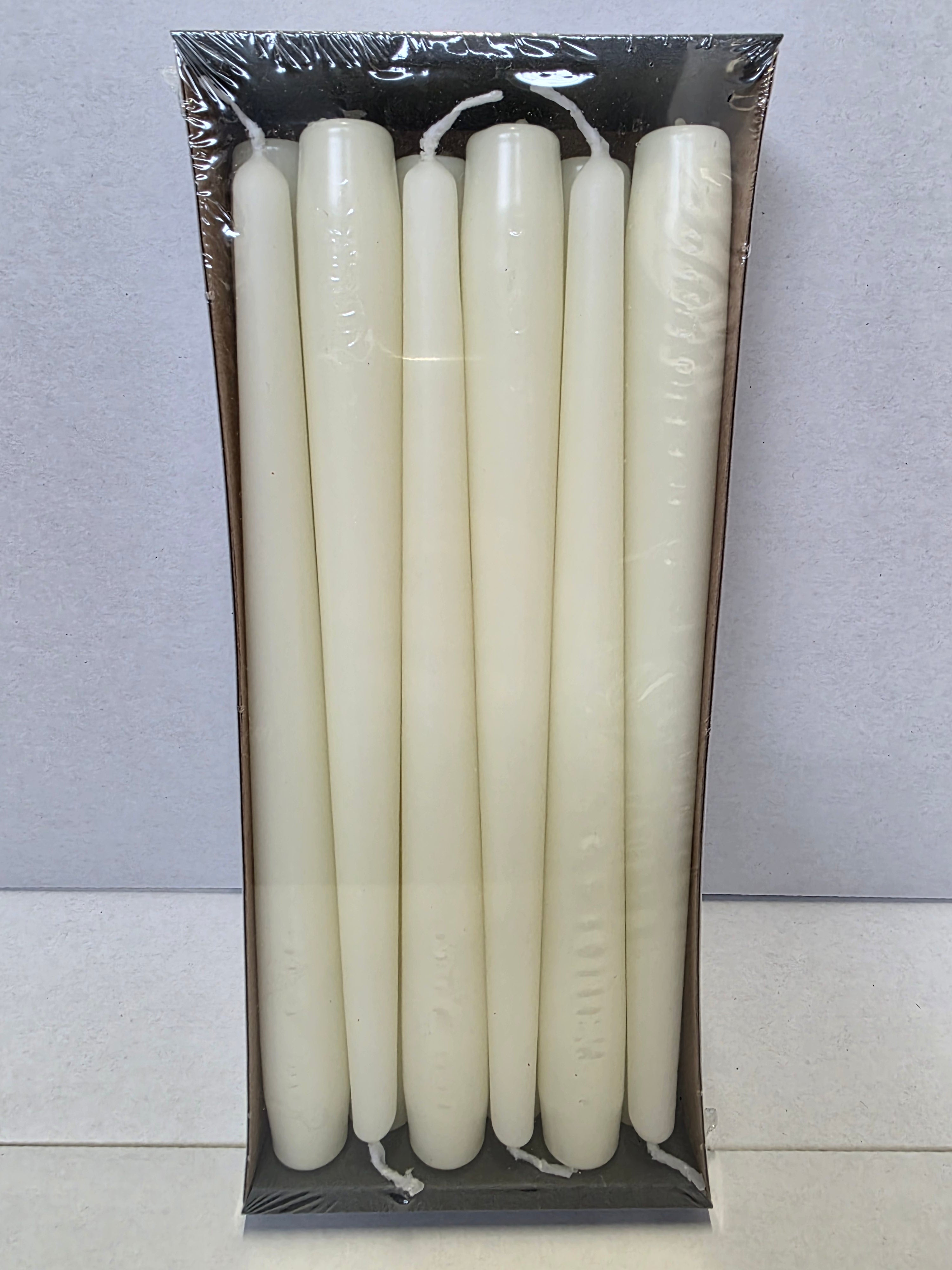 Tapered Candle 250x23mm Ivory X12