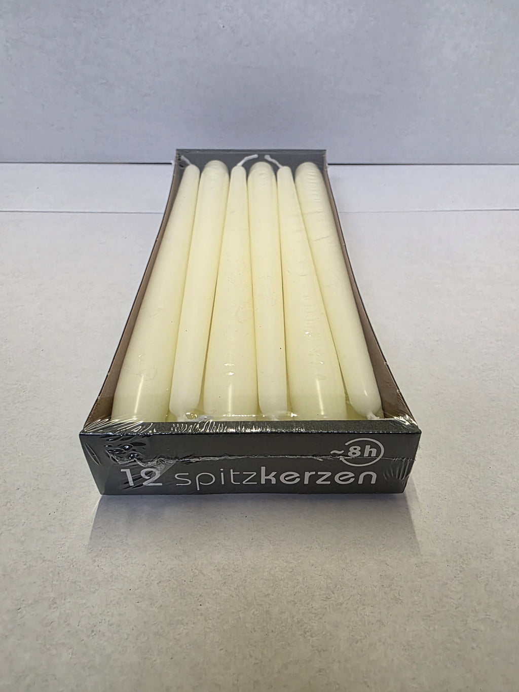 Tapered Candle 250x23mm Ivory X12