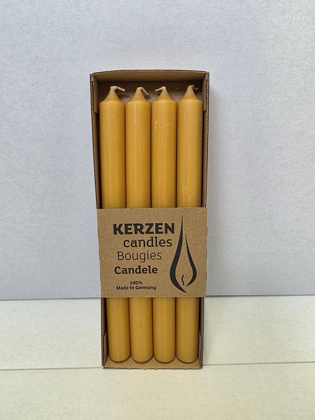 Tapers Rustic 250x22mm Mustard  X4 (PACK 0F 2)