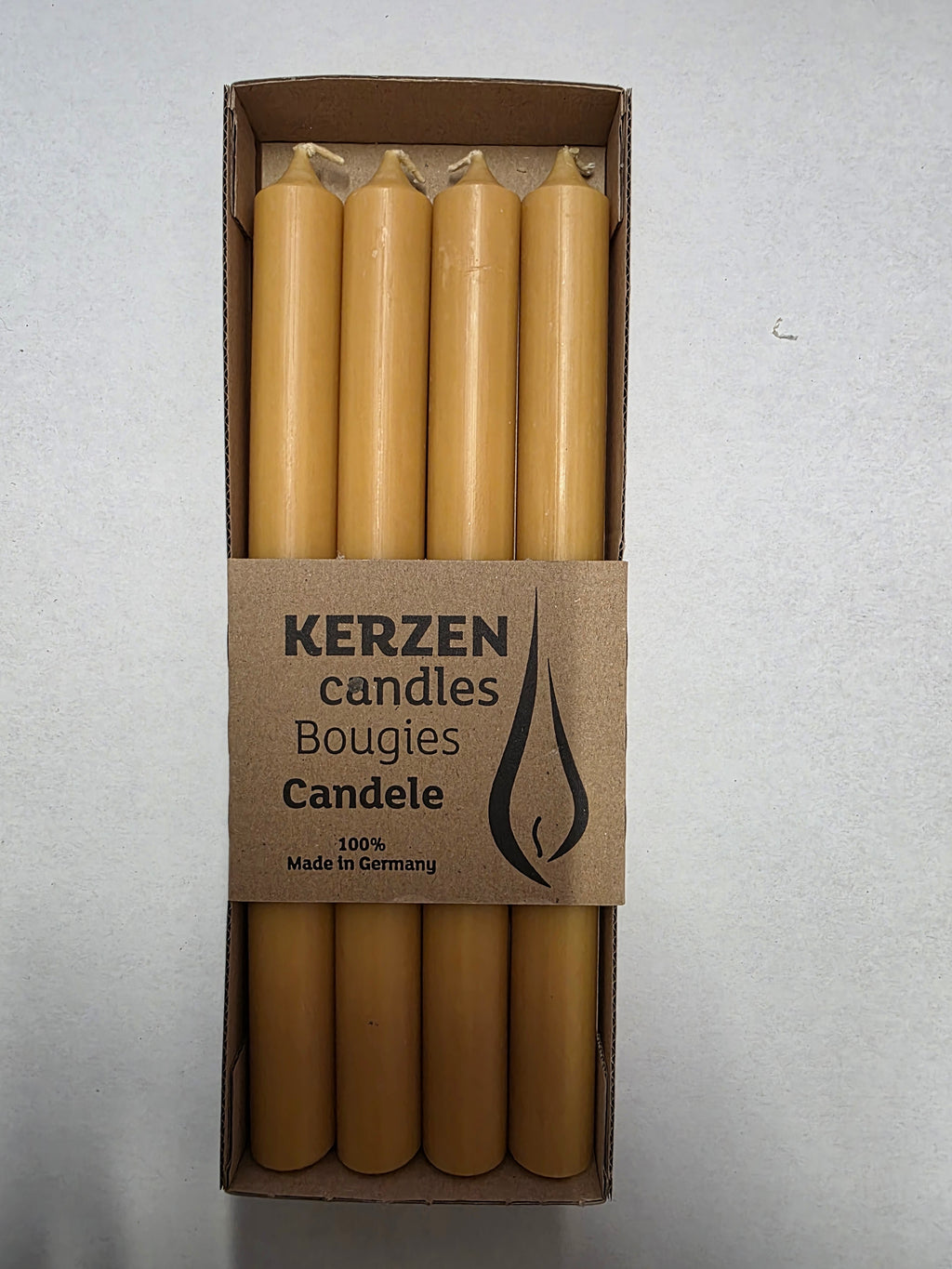 Tapers Rustic 250x22mm Mustard  X4 (PACK 0F 2)