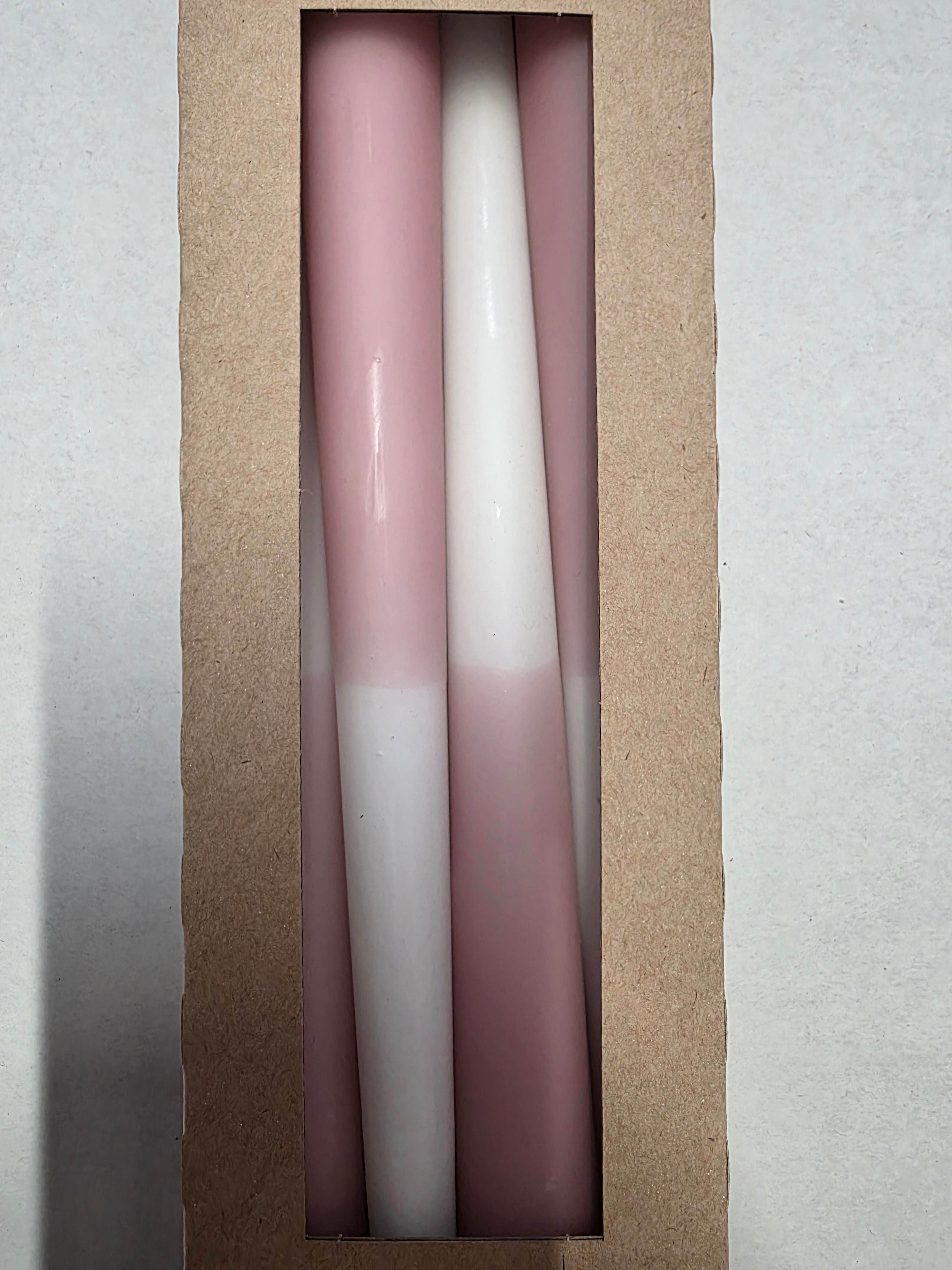 Tapers Two Tone  250x23mm Rose x 4